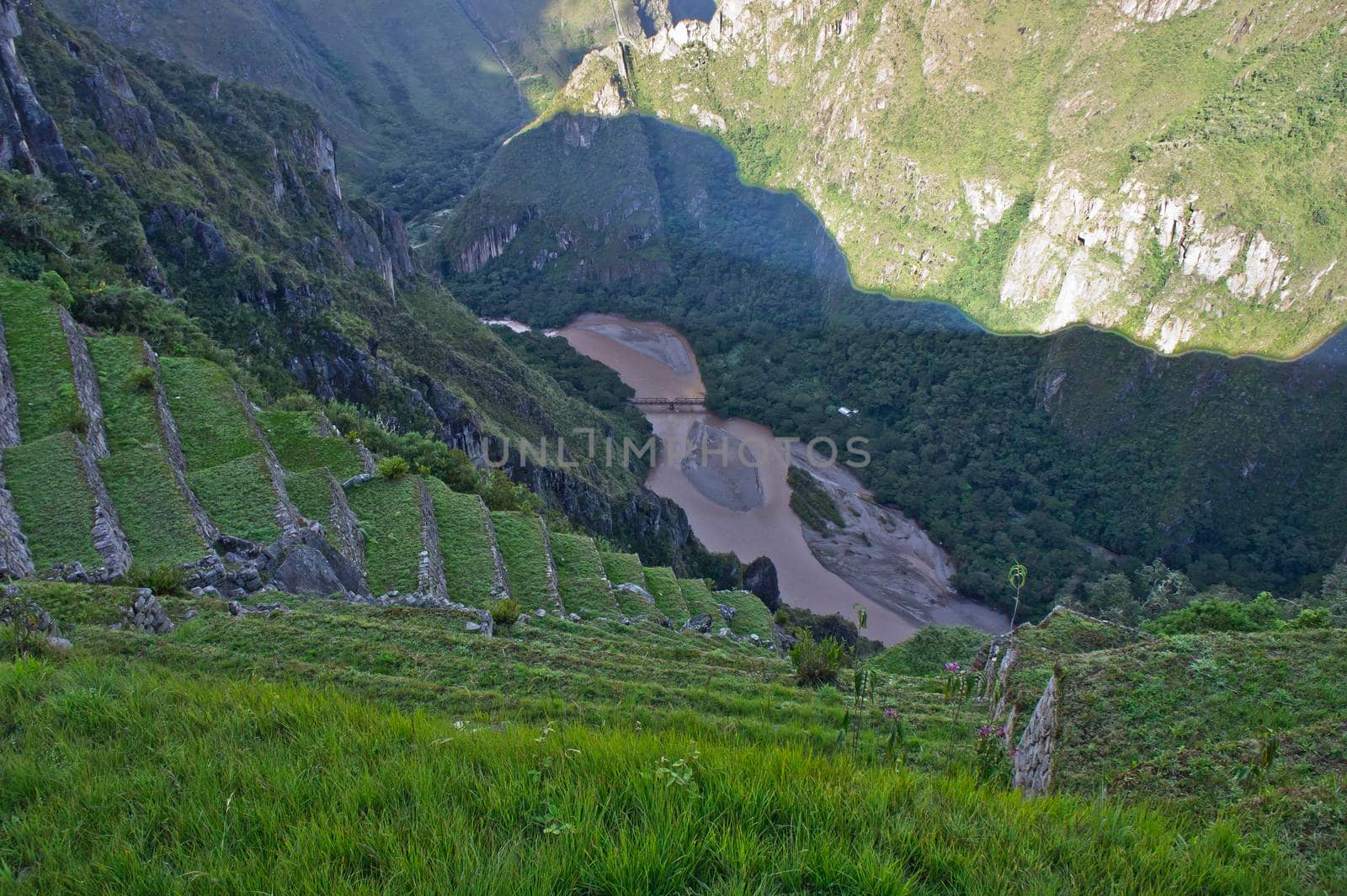 Machu Picchu on a sunny day, Peru, South America