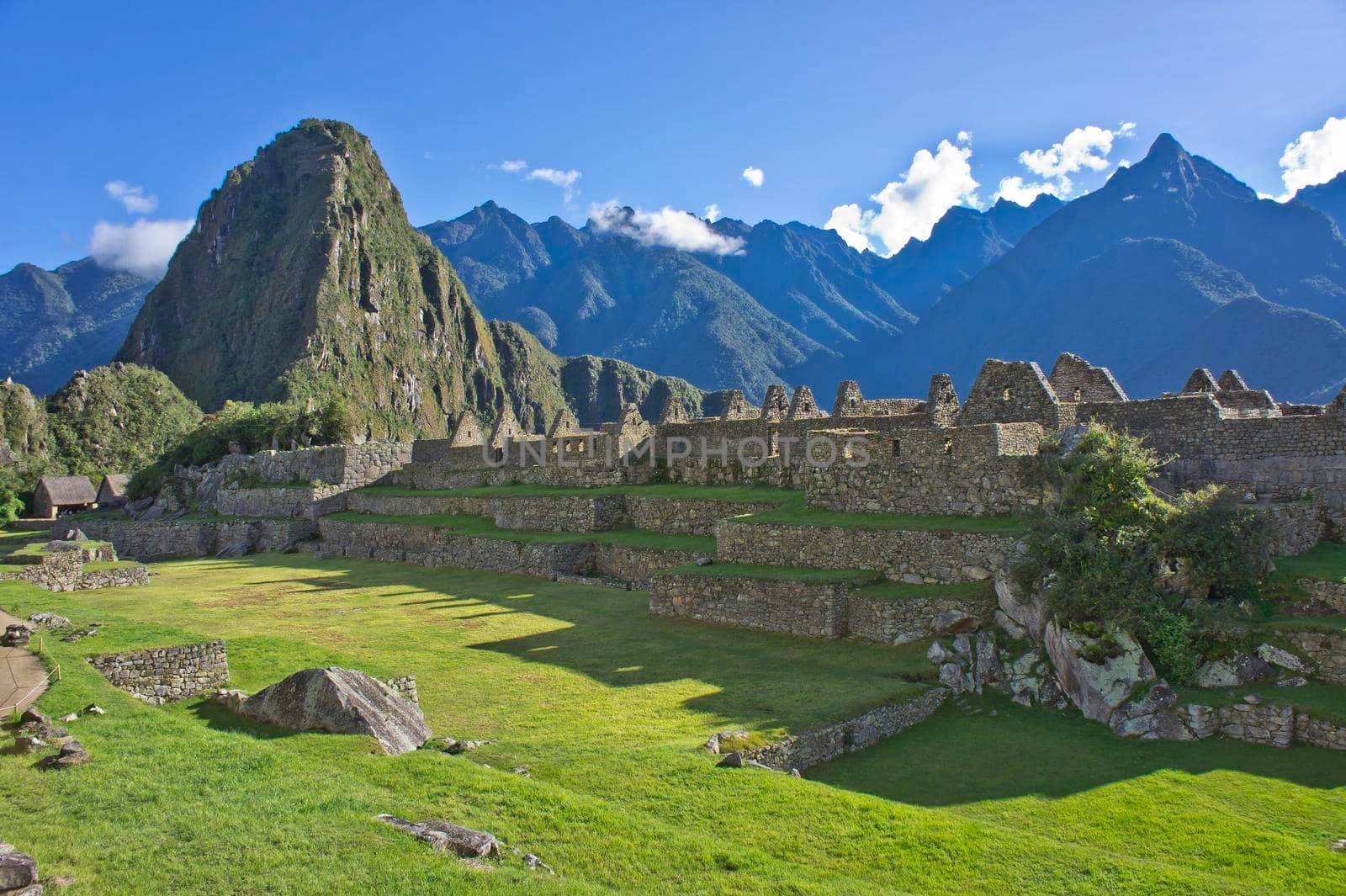 Machu Picchu on a sunny day, Peru, South America