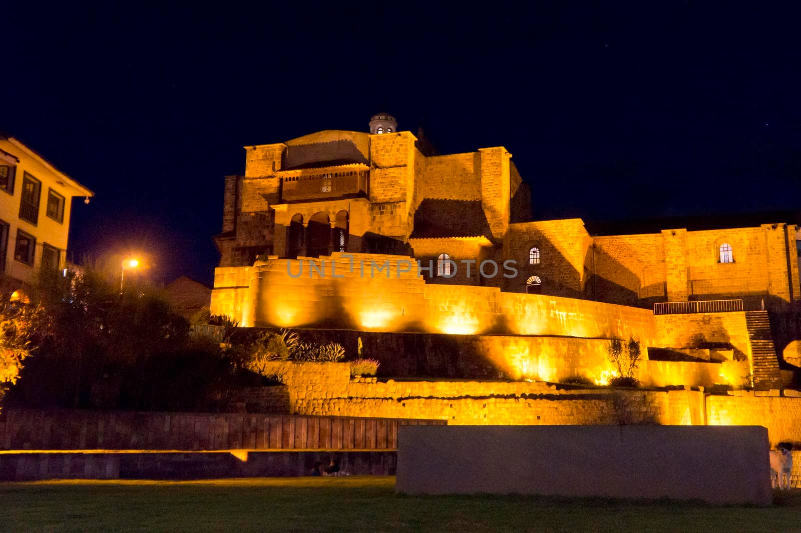 Cuzco, Qorikancha, Old city street view, Peru, South America