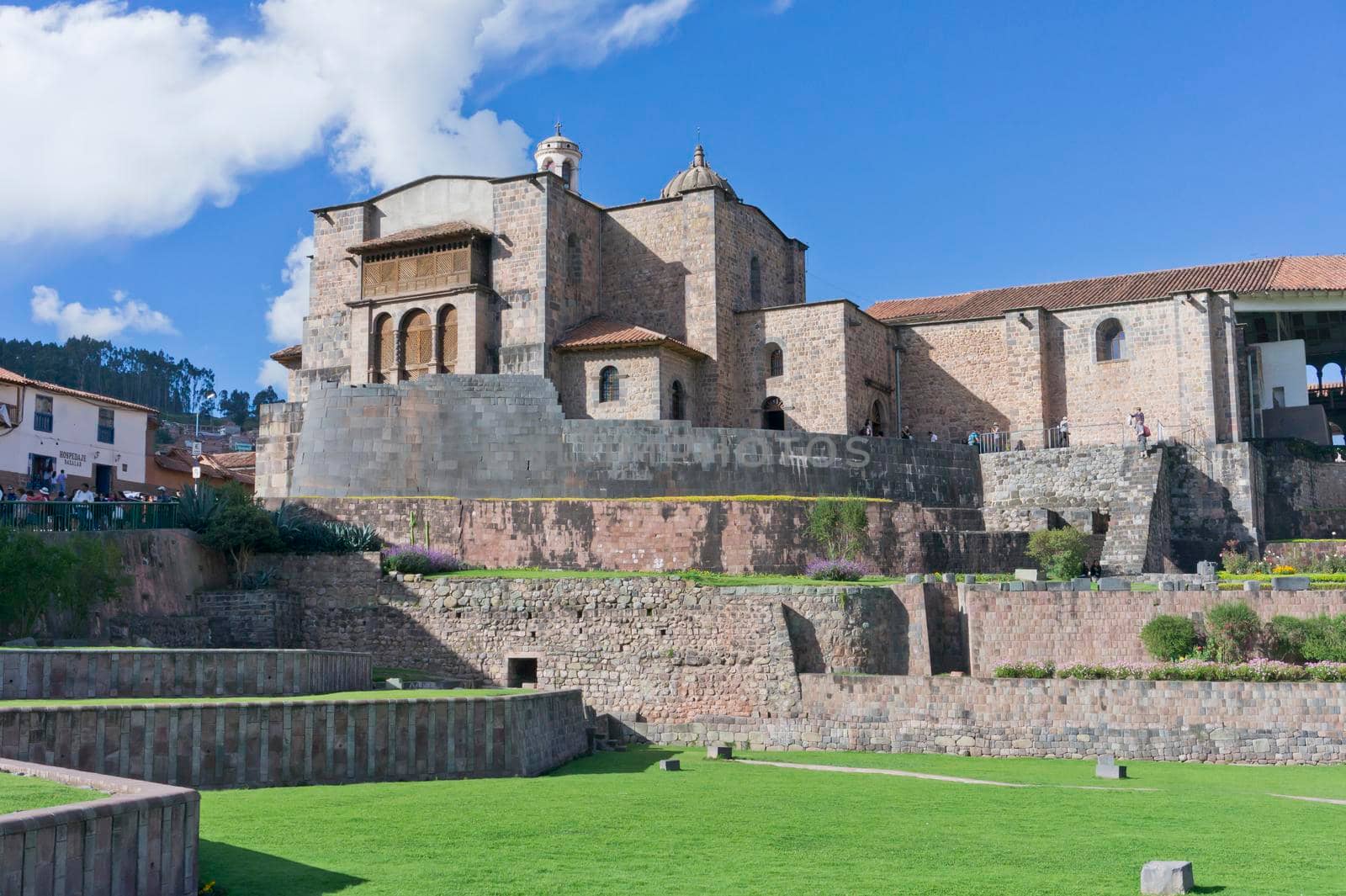 Cuzco, Qorikancha, Old city street view, Peru, South America by giannakisphoto