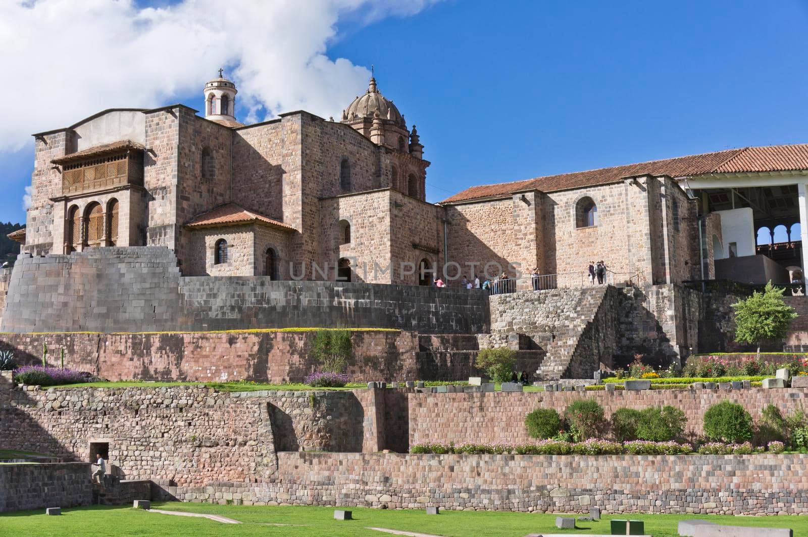 Cuzco, Qorikancha, Old city street view, Peru, South America