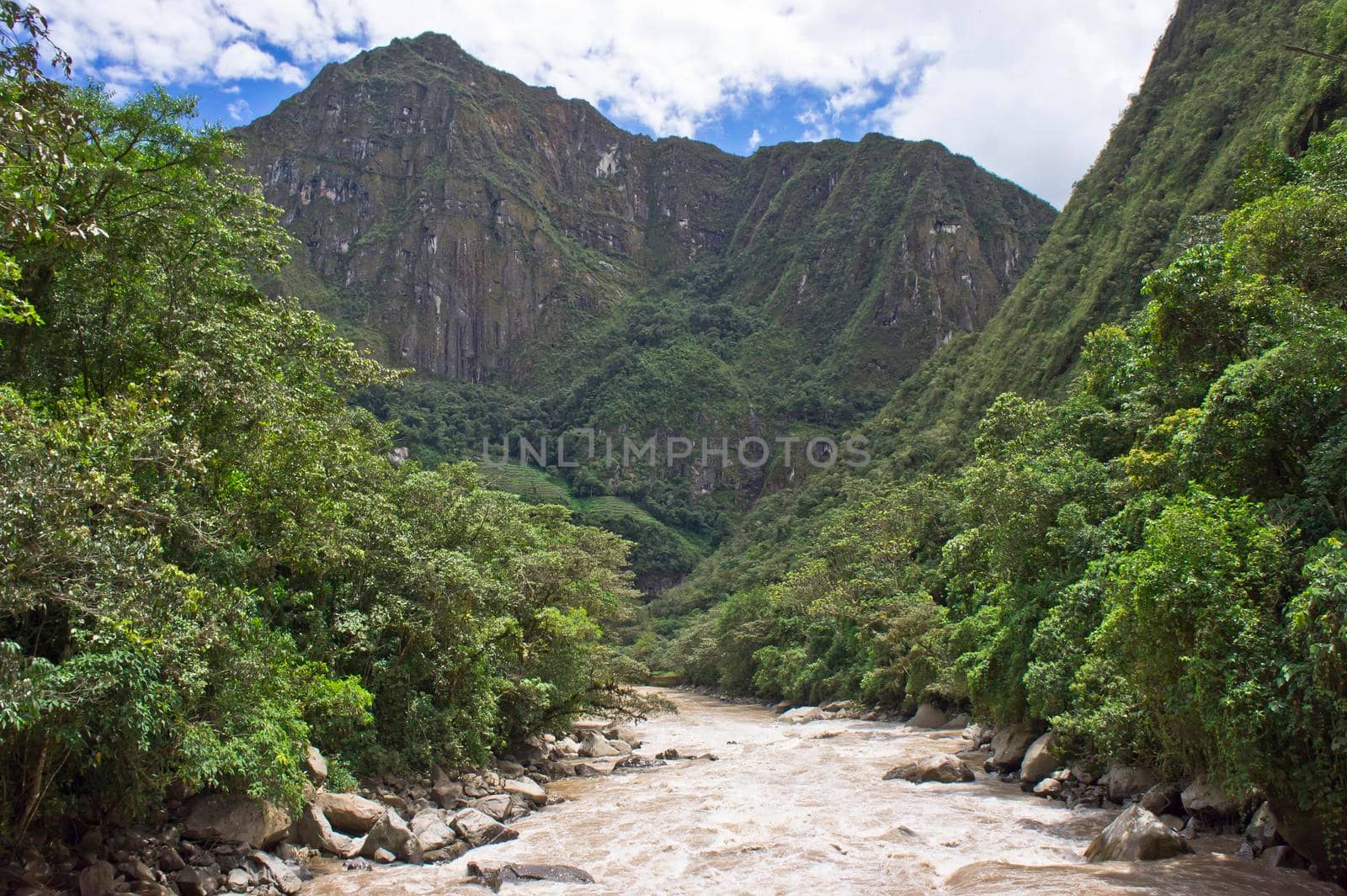 Aguas Calientes, Urubamba River, Machu Picchu, Peru, South America by giannakisphoto