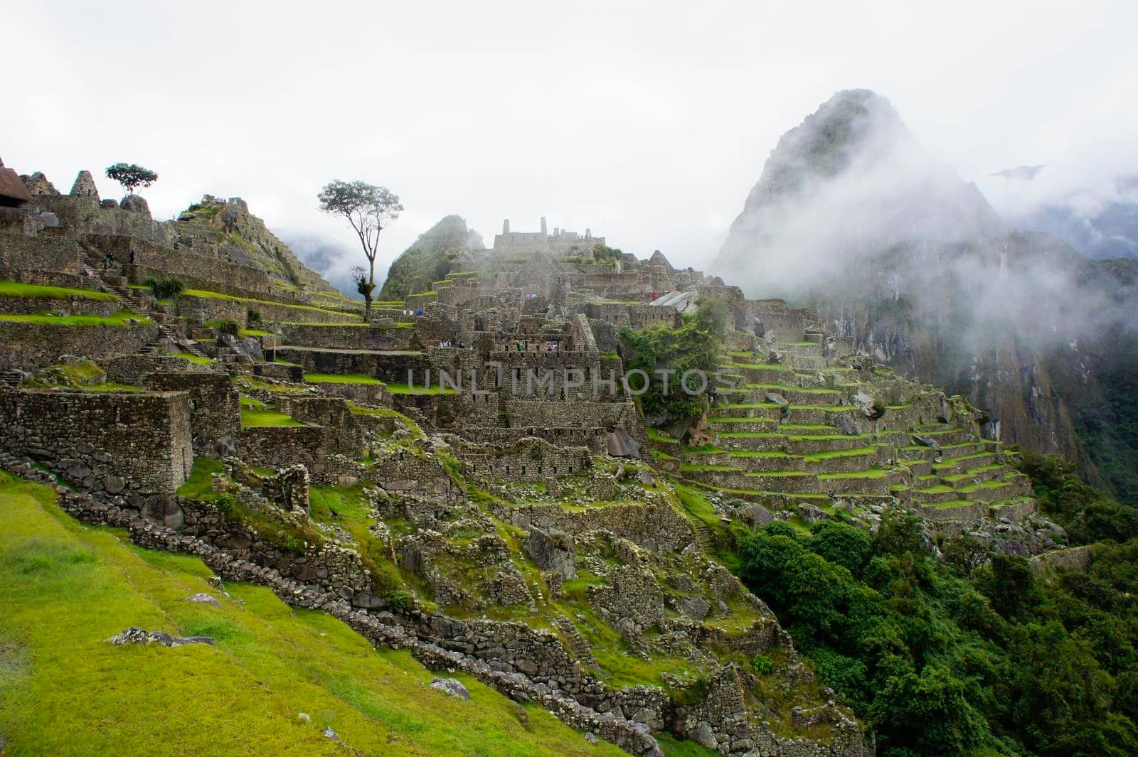 Machu Picchu, Cloudy day, Peru, South America