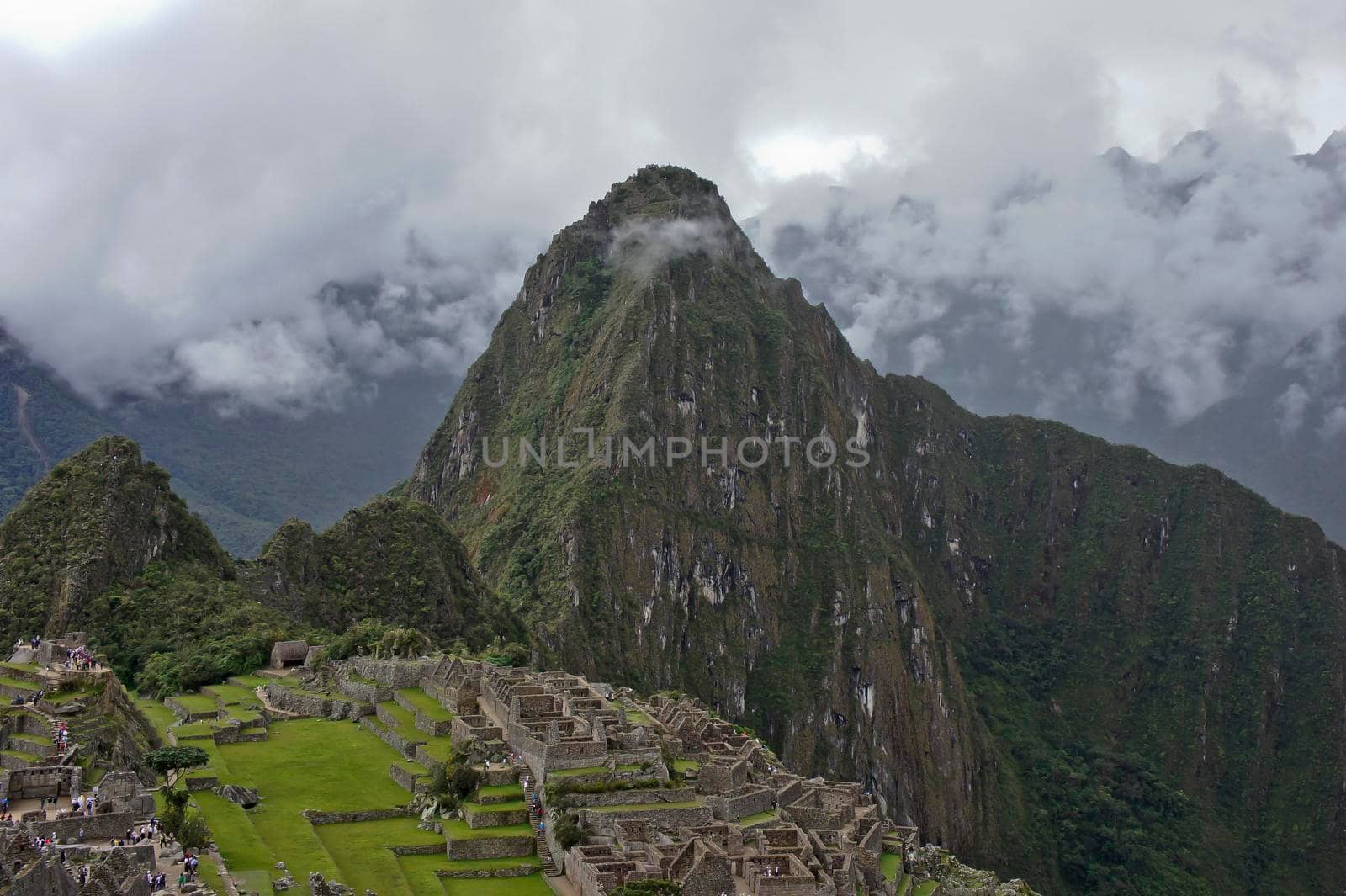Machu Picchu, Cloudy day, Peru, South America by giannakisphoto