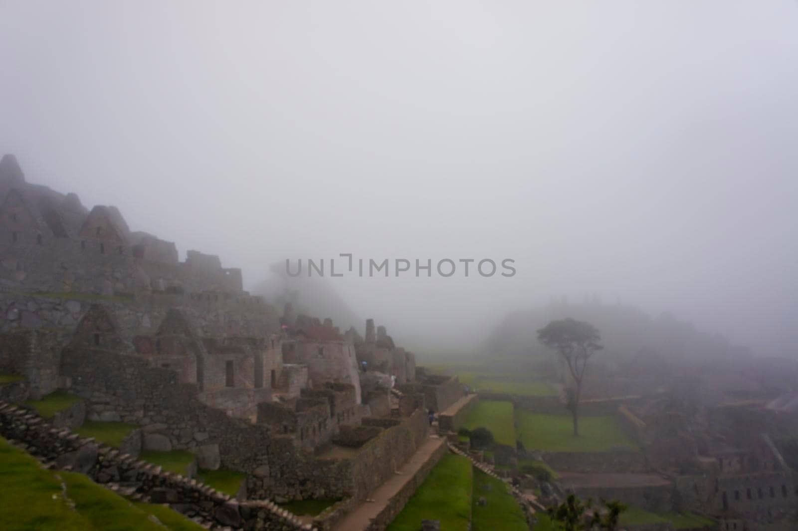 Machu Picchu, Cloudy day, Peru, South America by giannakisphoto