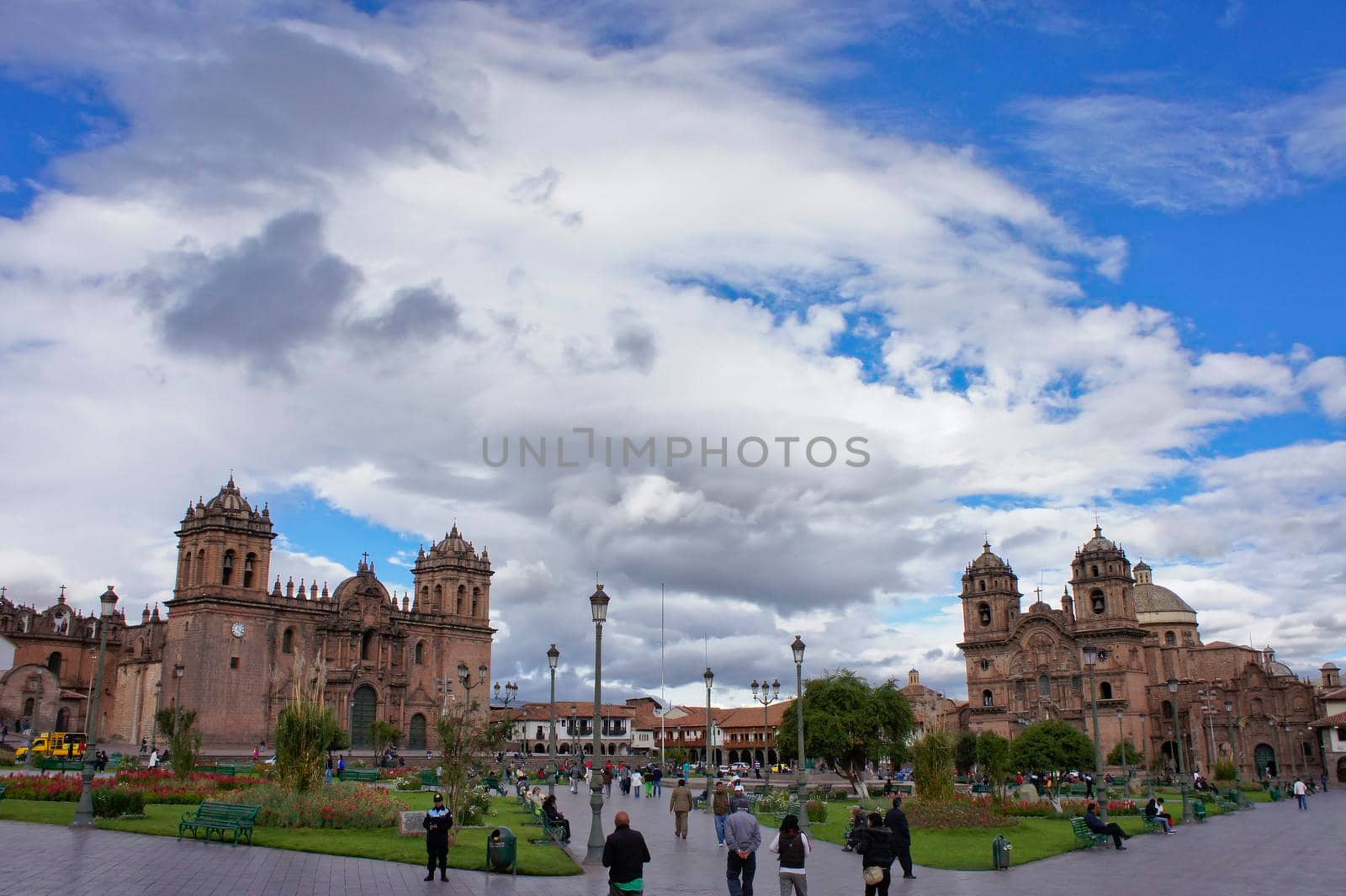 Cuzco, Plaza de Armas, Old city street view, Peru, South America