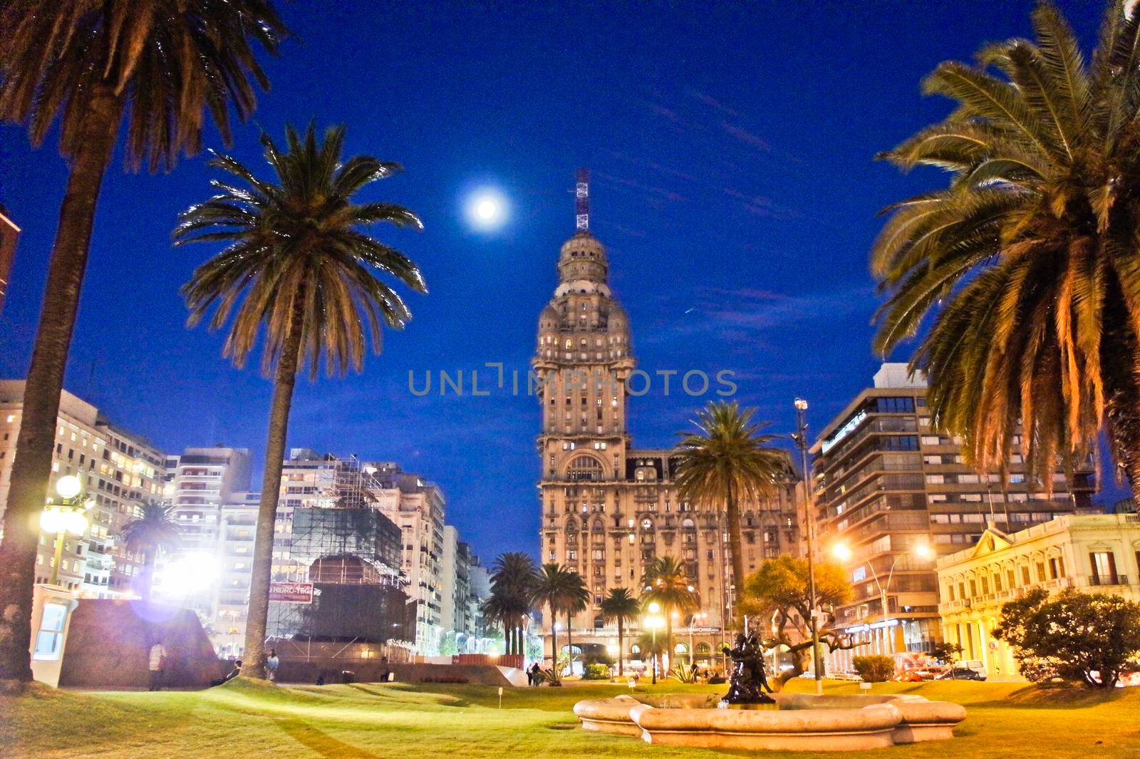 Montevideo, Plaza Indepencia, Old city street view, Uruguay, South America by giannakisphoto