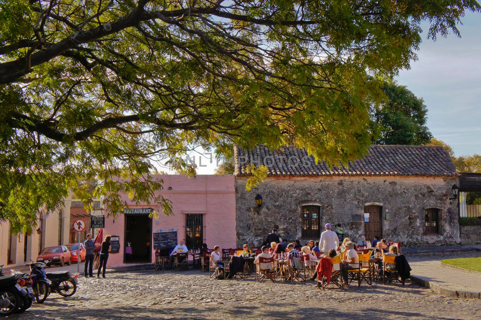 Colonia del Sacramento, Old city street view, Uruguay, South America