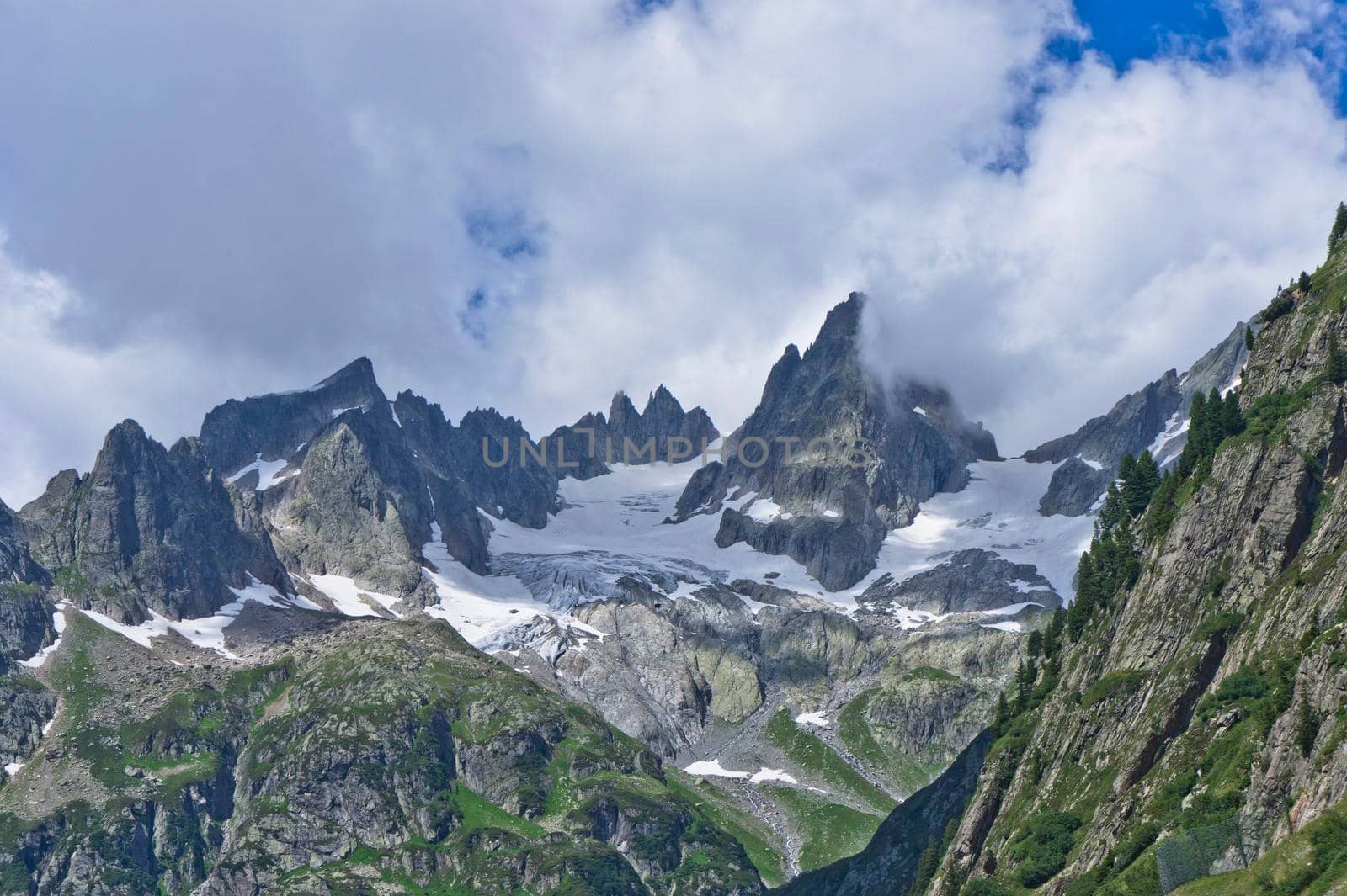 Susten Pass, Natural landscape in Alps, Switzerland, Europe