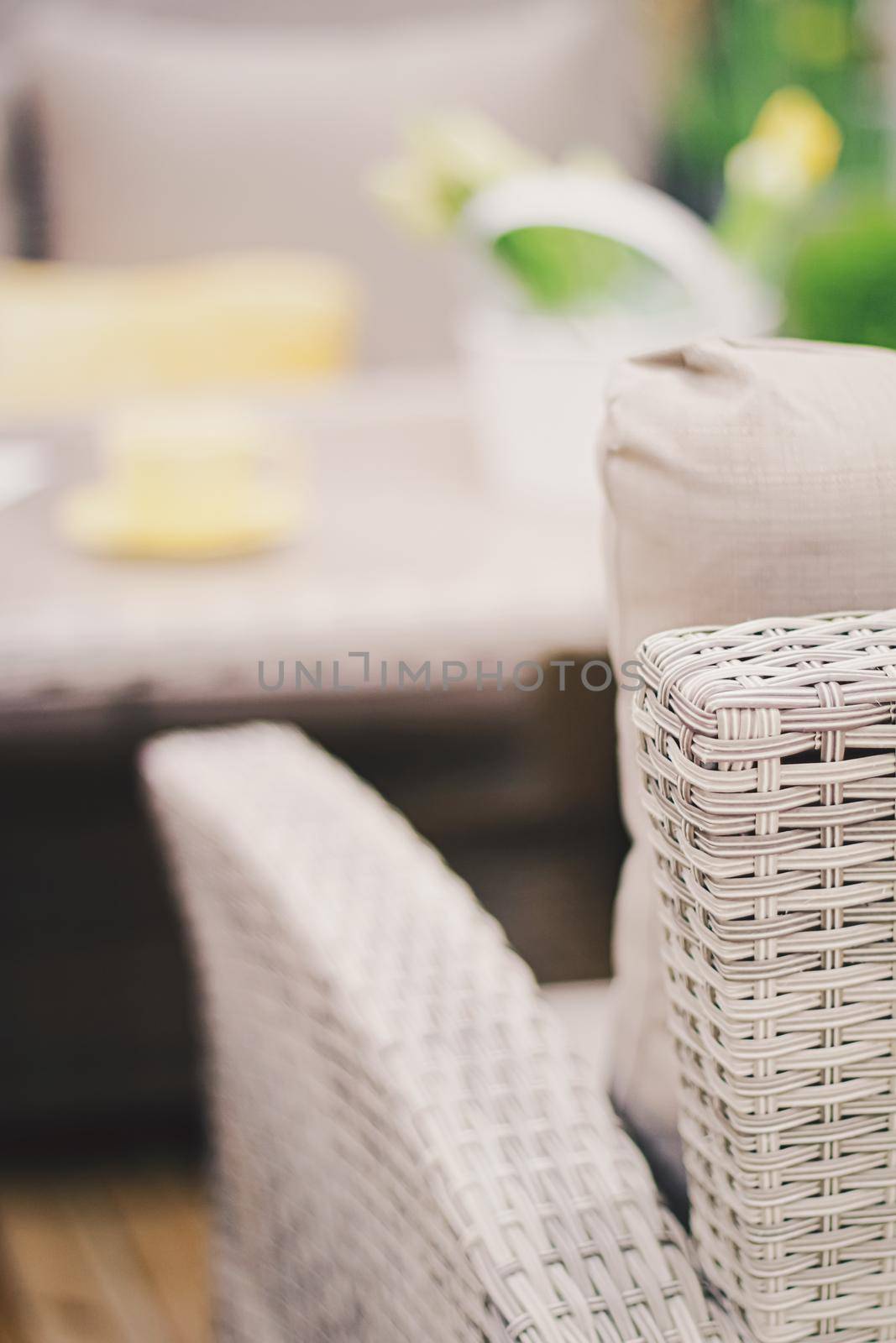 Outdoor rattan garden furniture, home decor and patio decoration by Anneleven