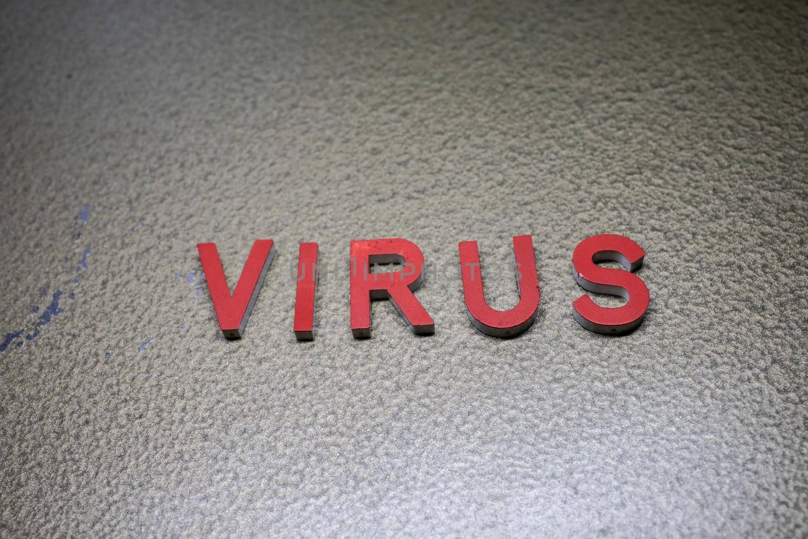 red Word for Virus alert