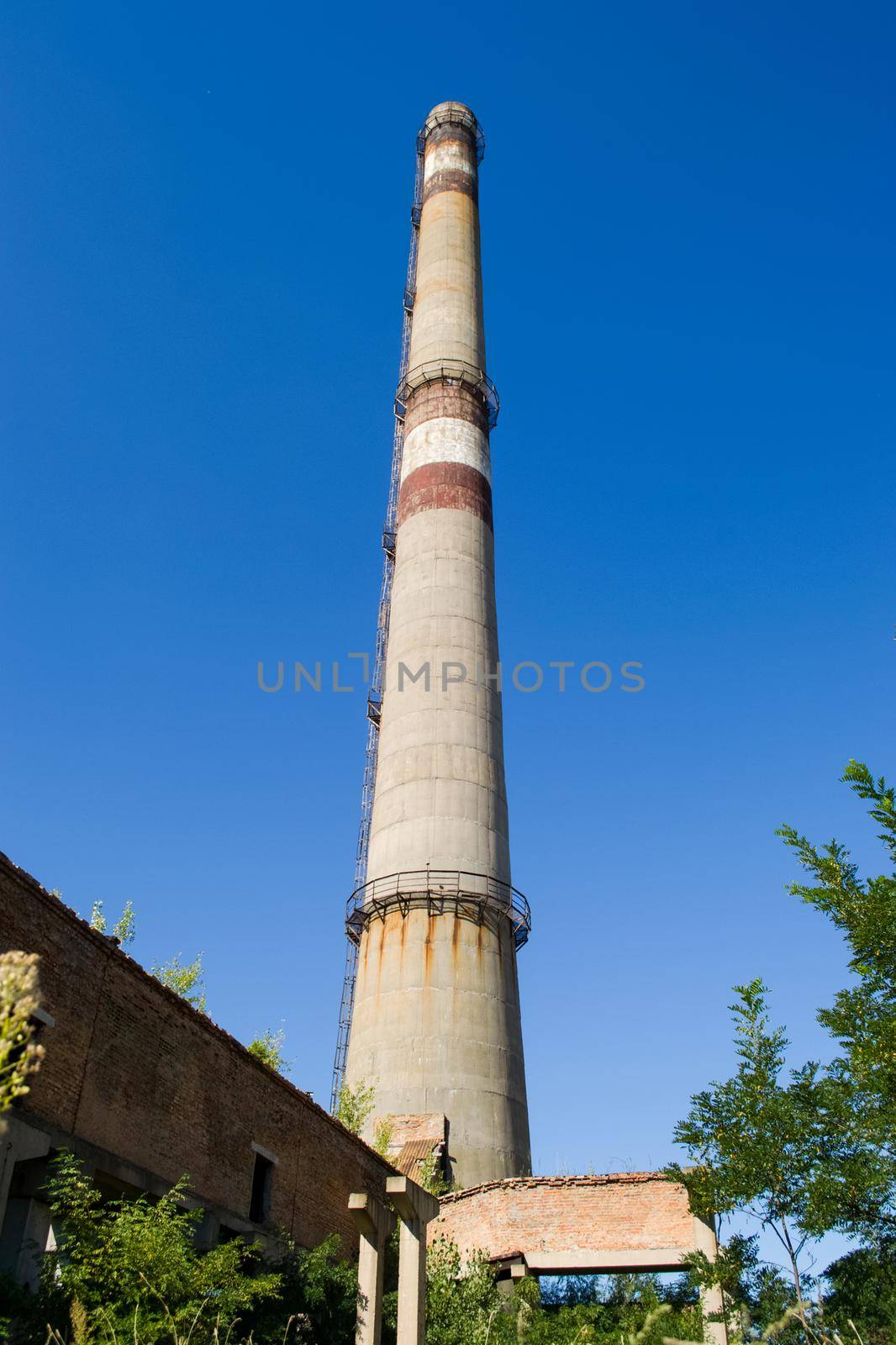Chyhyryn Nuclear Power Plant. The building of the abandoned Ukrainian nuclear power plant Chigirinskaya. The ruins of buildings and structures. by DePo