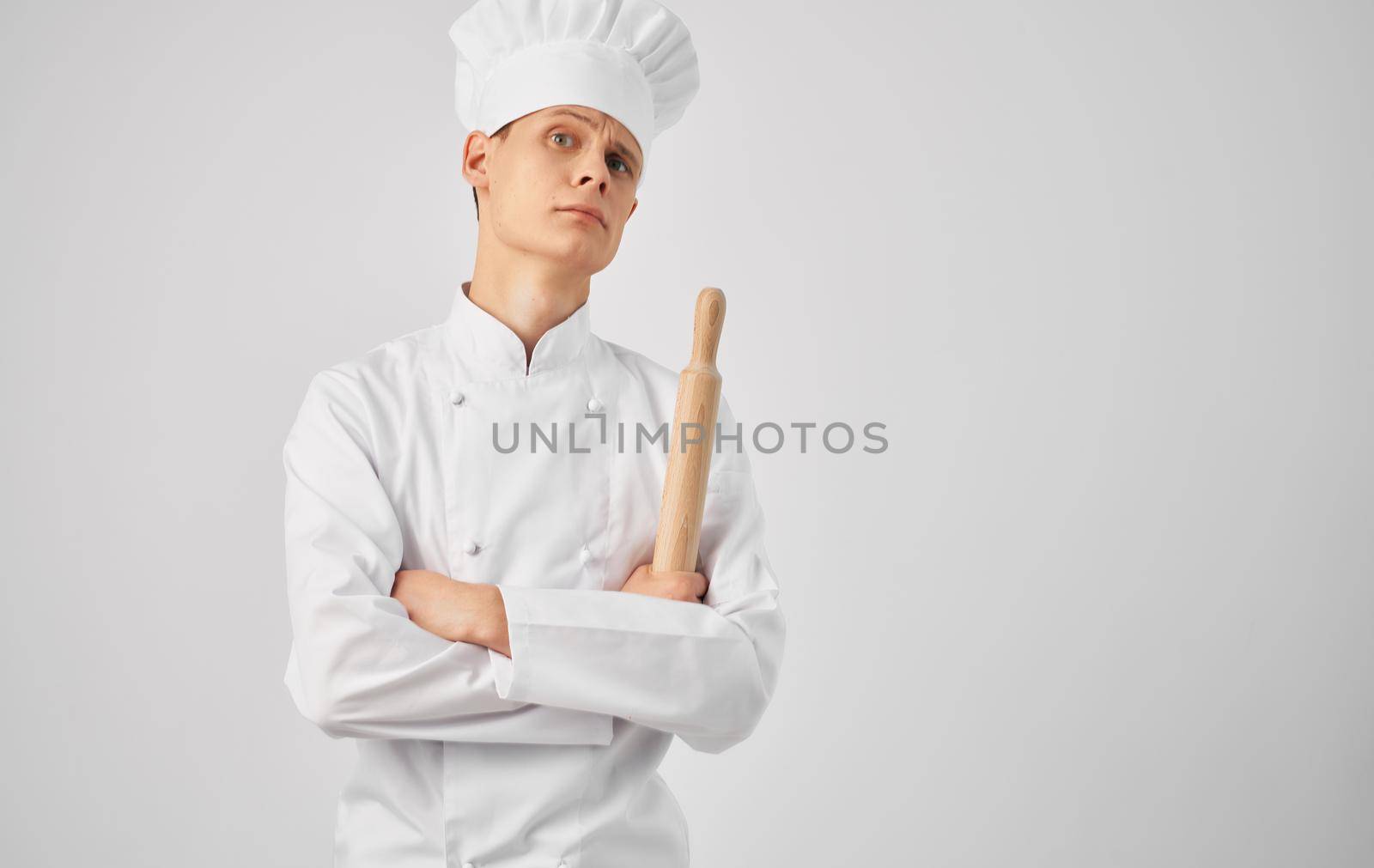 male chef apron cooking kitchen restaurant lifestyle. High quality photo