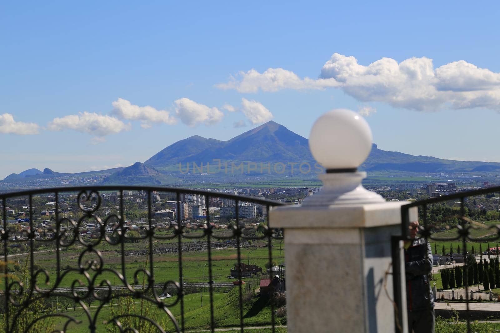 Beautiful nature, view of the mountain. A panoramic shot.