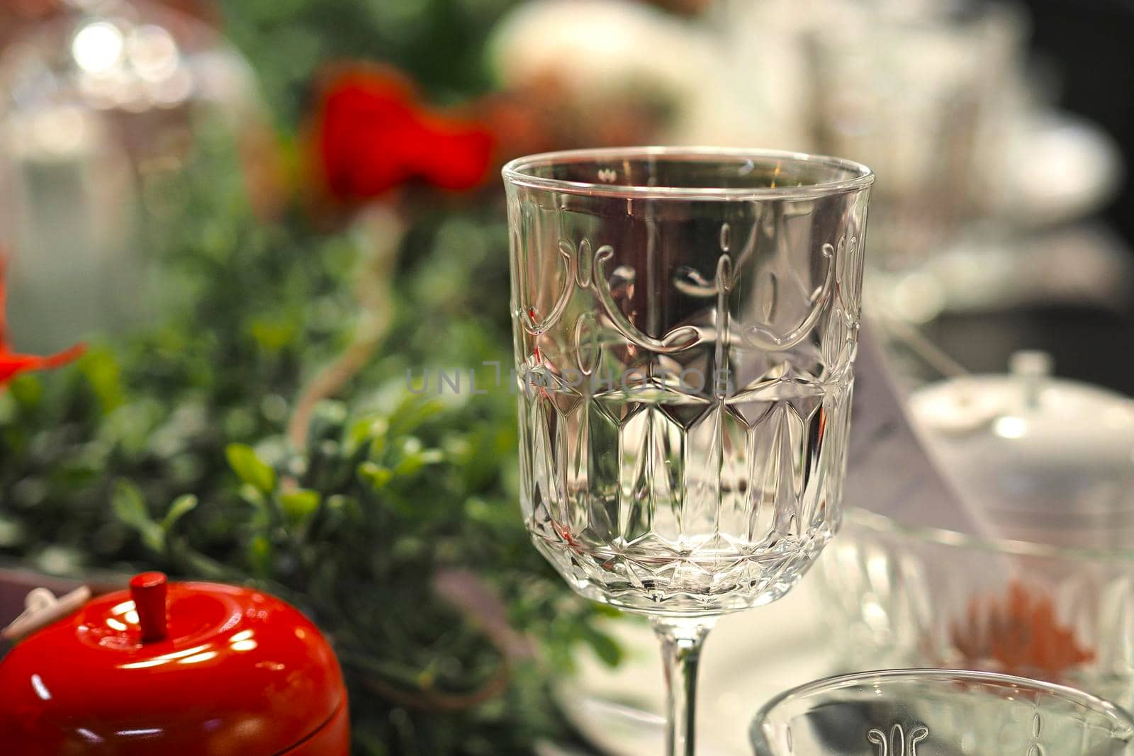 A beautiful glass of wine on the table. High quality photo