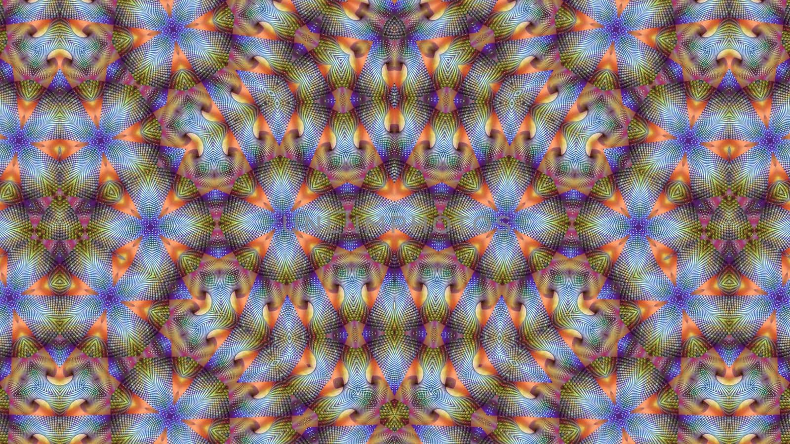 Abstract textured multicolored kaleidoscope background. Design, art