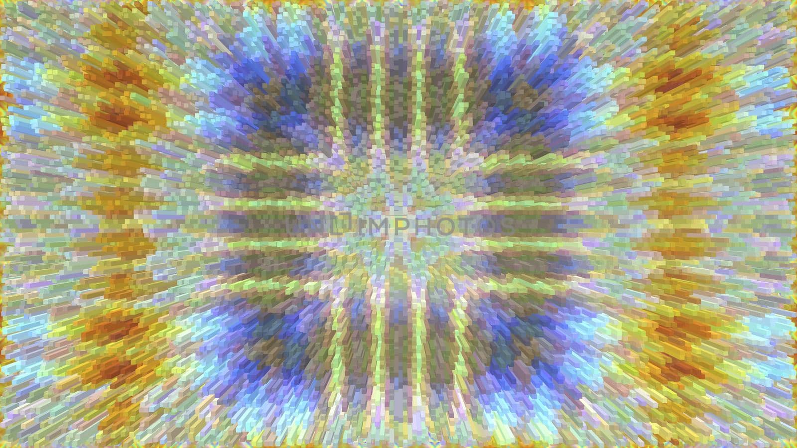 Abstract textured multicolored kaleidoscope background. Design, art
