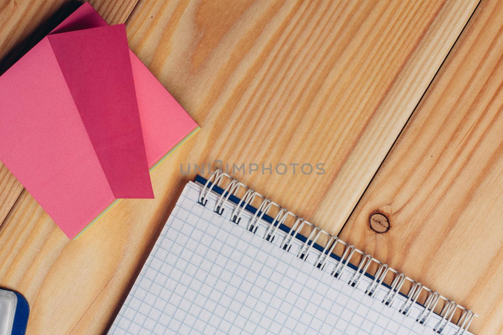 drawing pad colorful pencils wooden table school. High quality photo