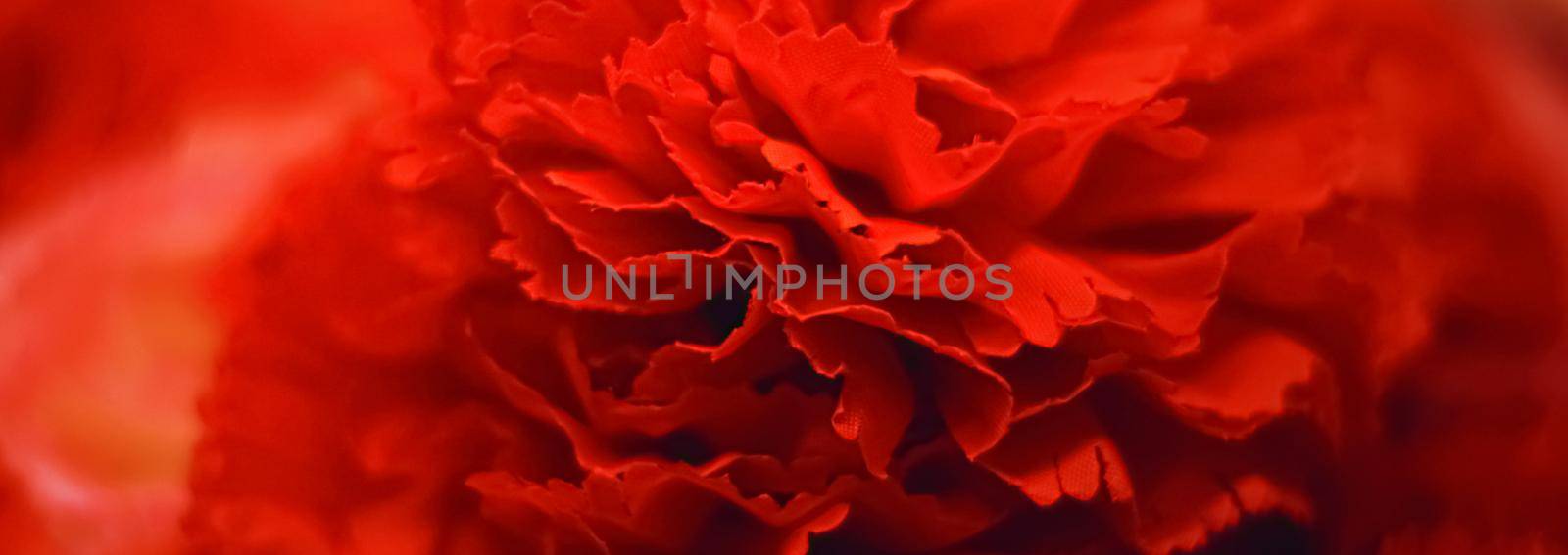 Dark red flowers as floral decoration for wedding and flower shop decor concept