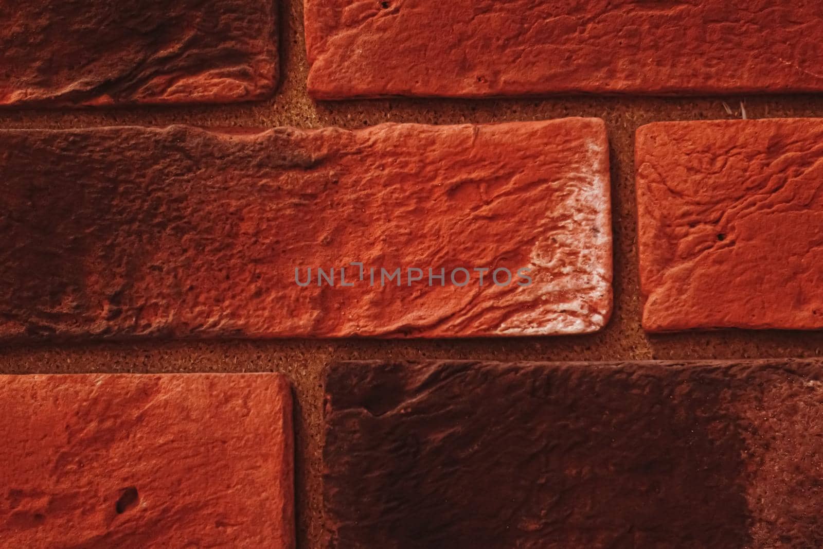 Red brick texture as surface background, interior design and exterior wall by Anneleven