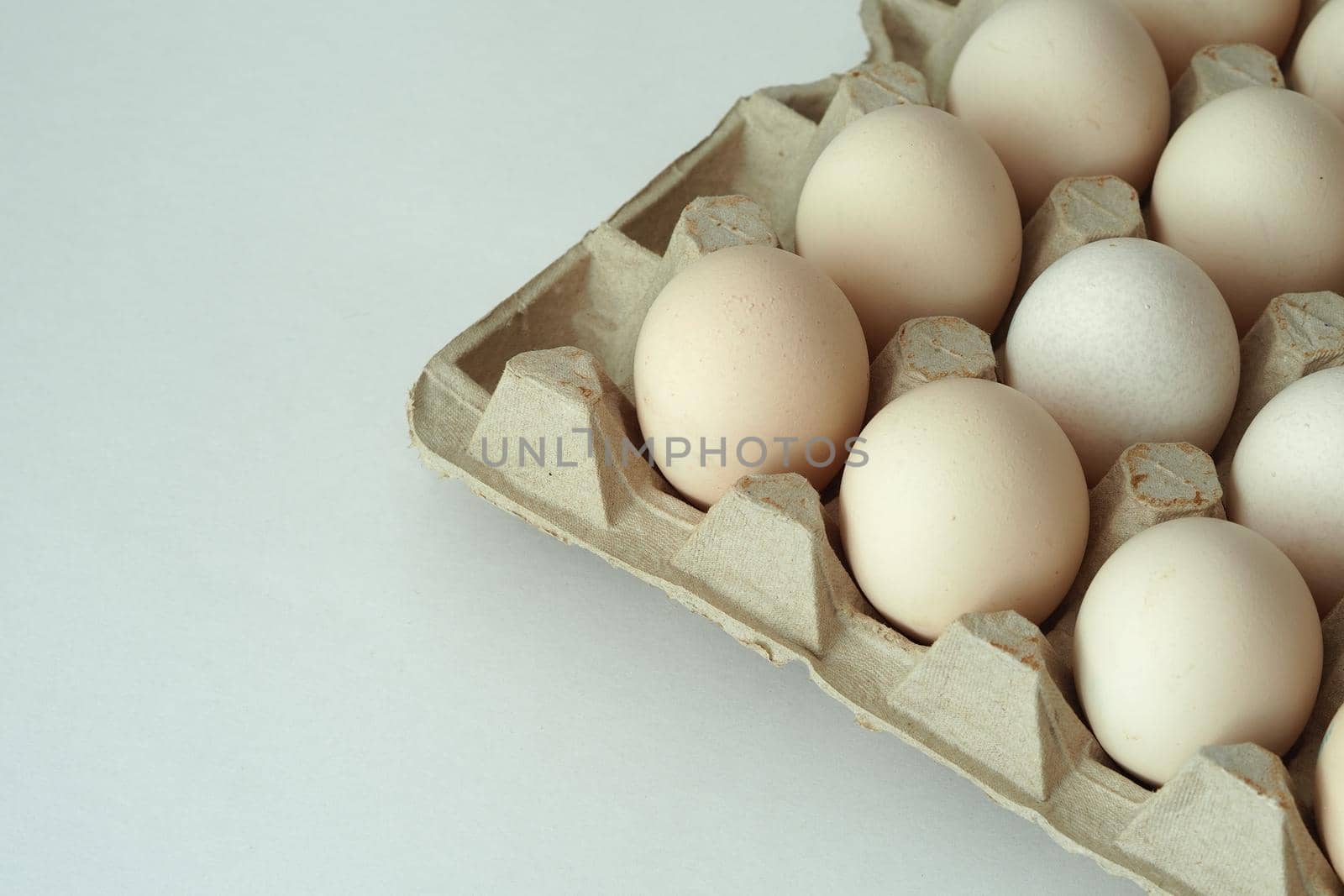 chicken eggs in a package homemade rustic by Olga26