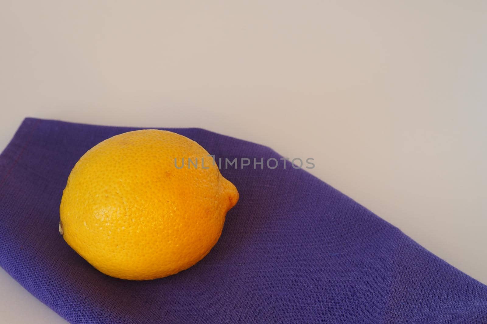 Lemon. Citrus yellow, whole. Close-up on a white background. High quality photo by Olga26