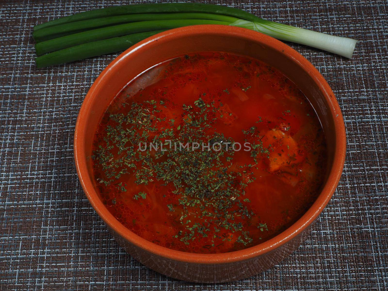 A bowl of soup. High quality photo