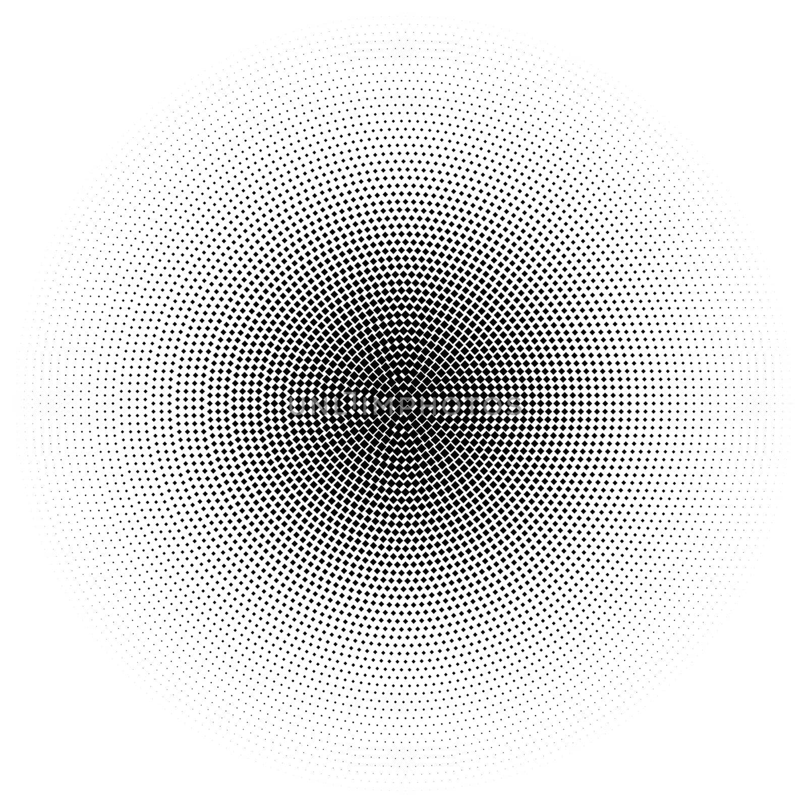 Halftone circle made of squares by dutourdumonde