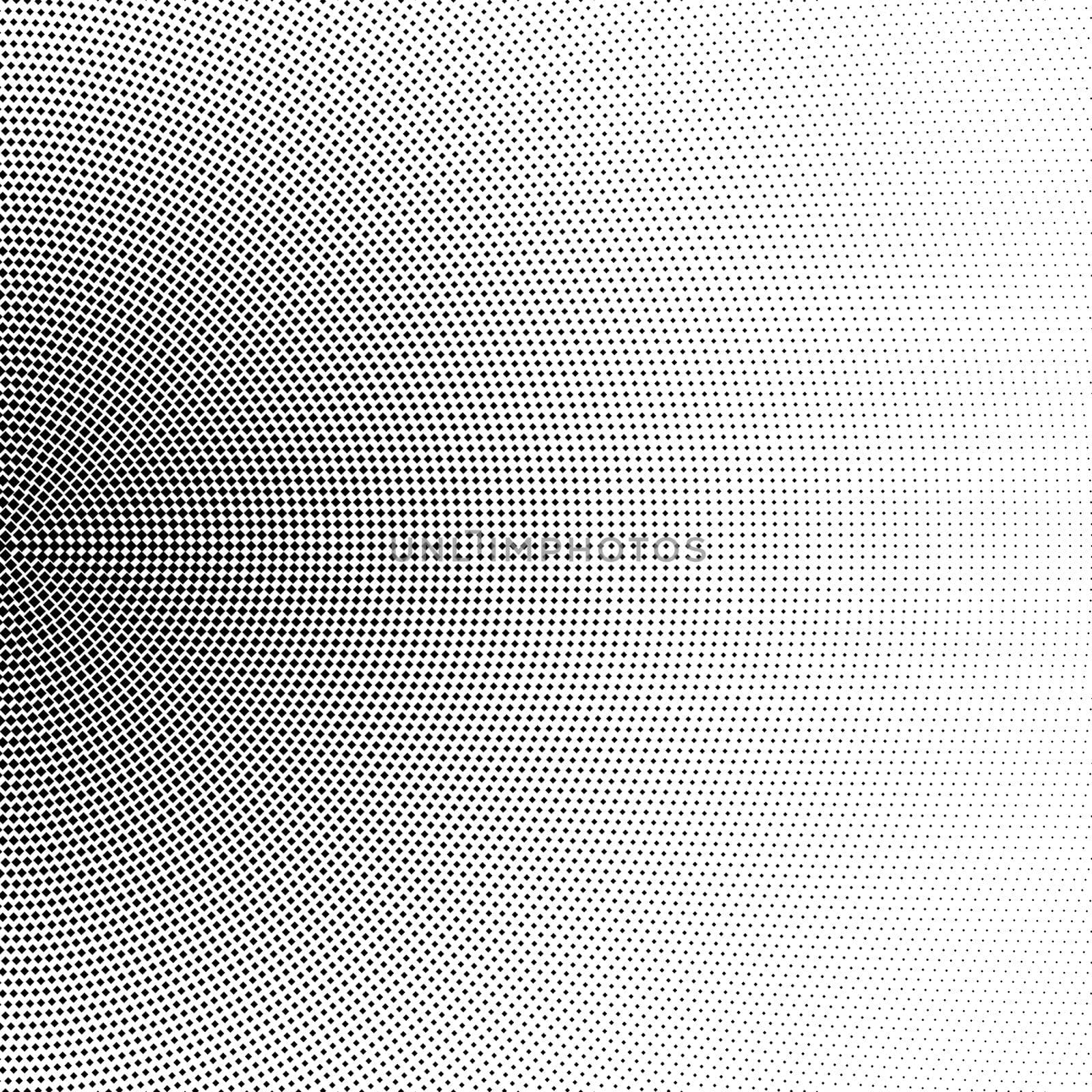 Halftone half circle made of squares by dutourdumonde