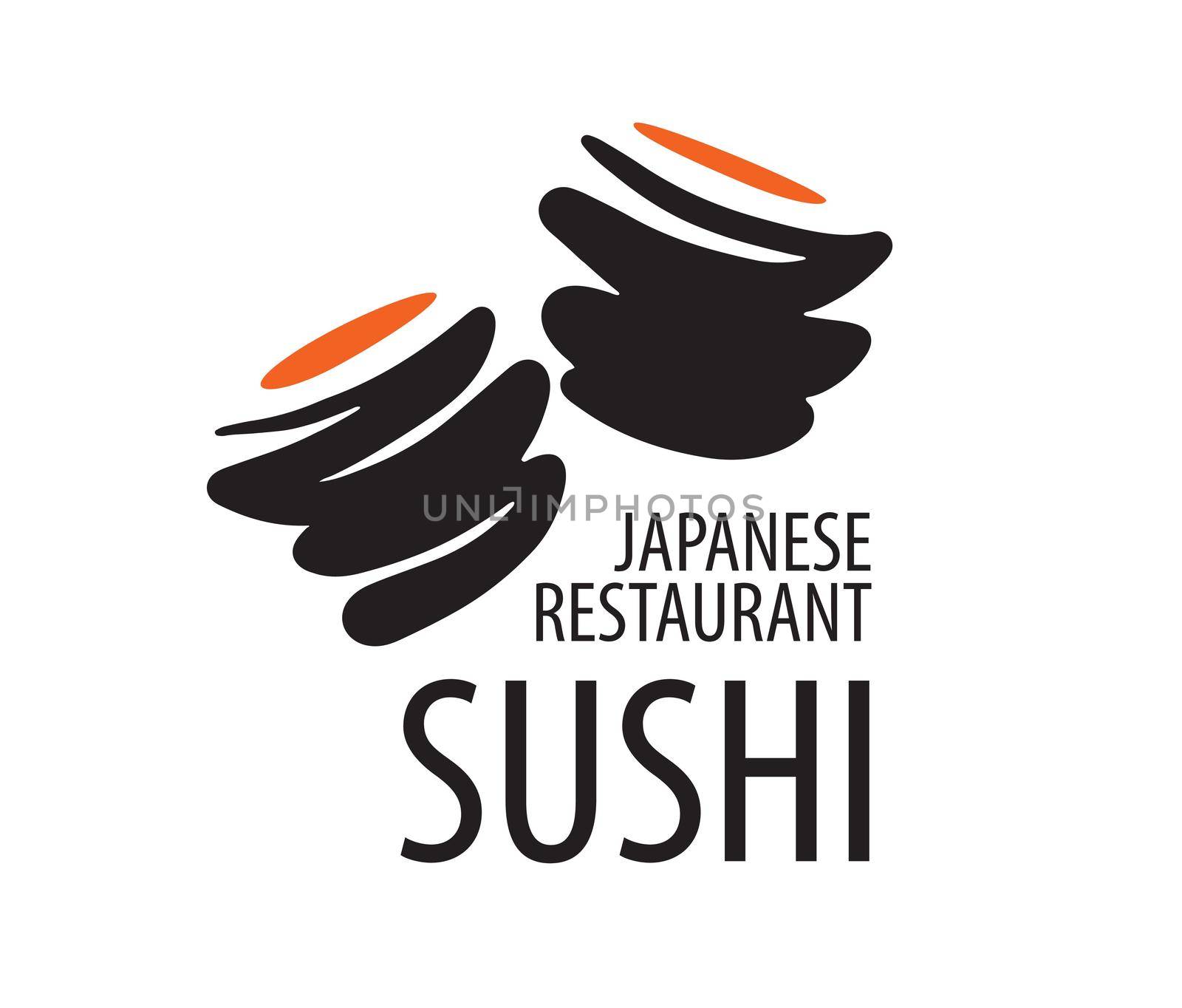 Vector logo of Japanese food on a white background.