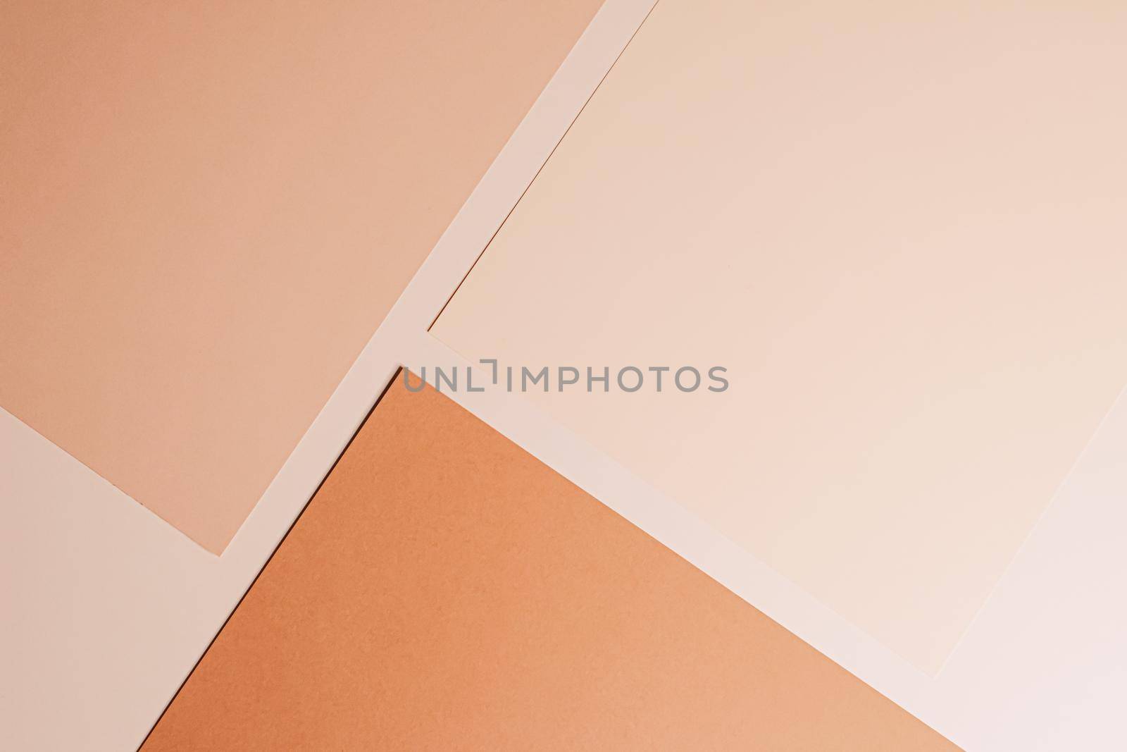 Beige and brown A4 papers as office stationery flatlay, luxury branding flat lay and brand identity design for mockups