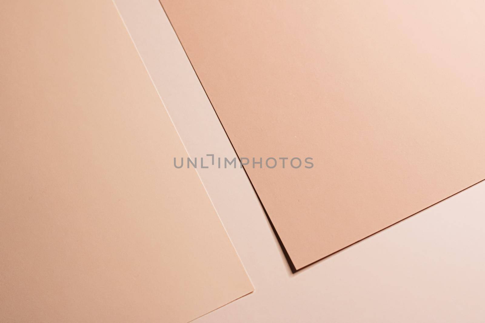 Beige A4 papers as office stationery flatlay, luxury branding flat lay and brand identity design for mockup by Anneleven