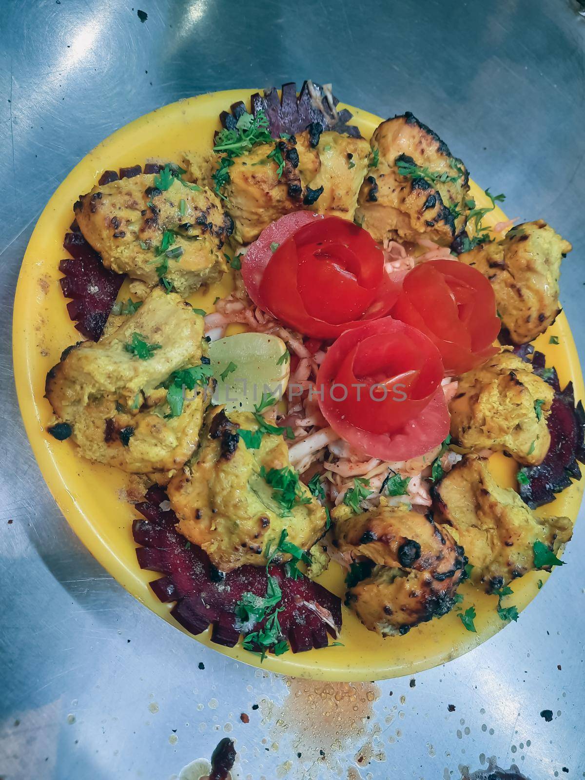 Tandoori Chicken Platter by tabishere