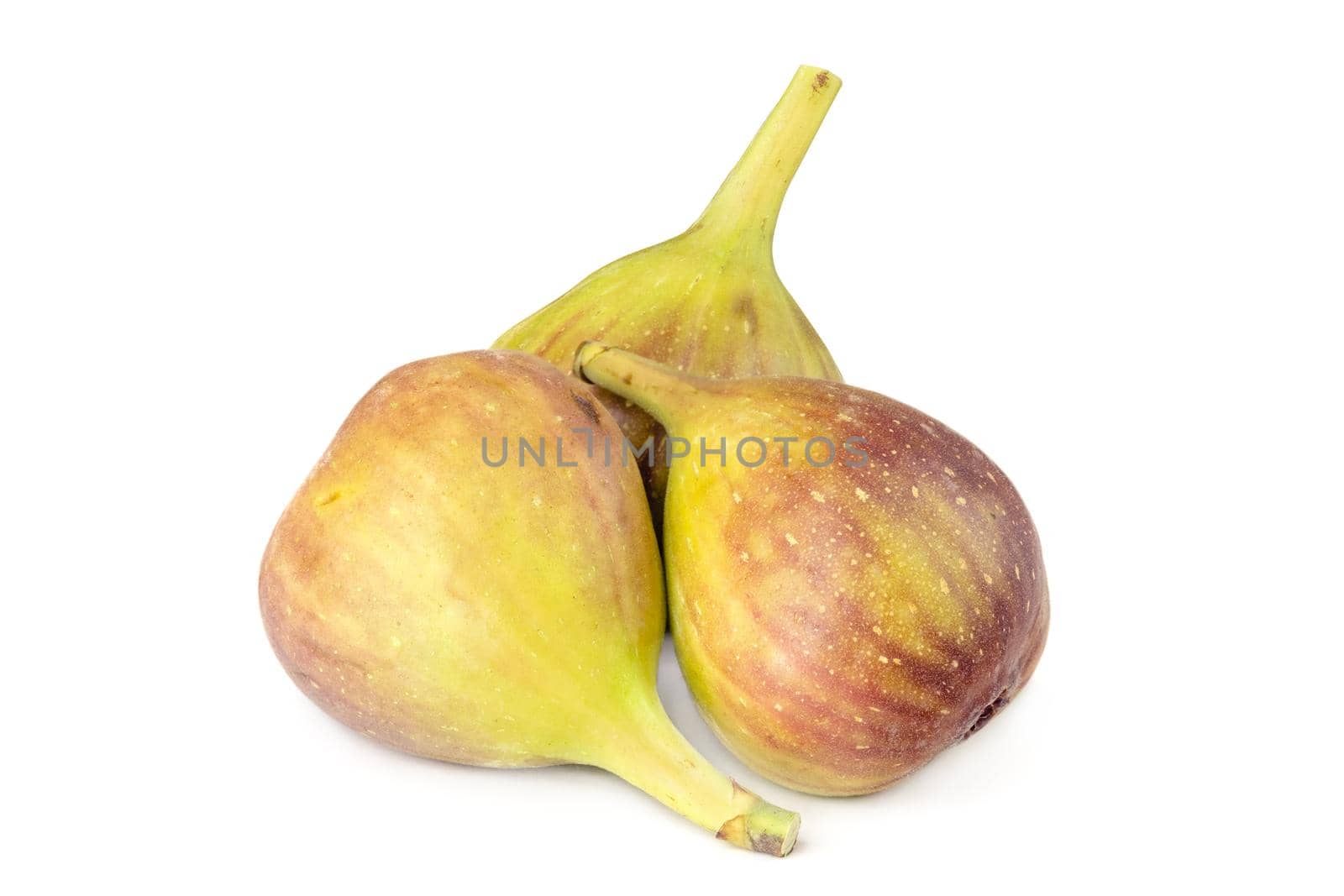 Fresh, light, healthy figs on white background by Fischeron