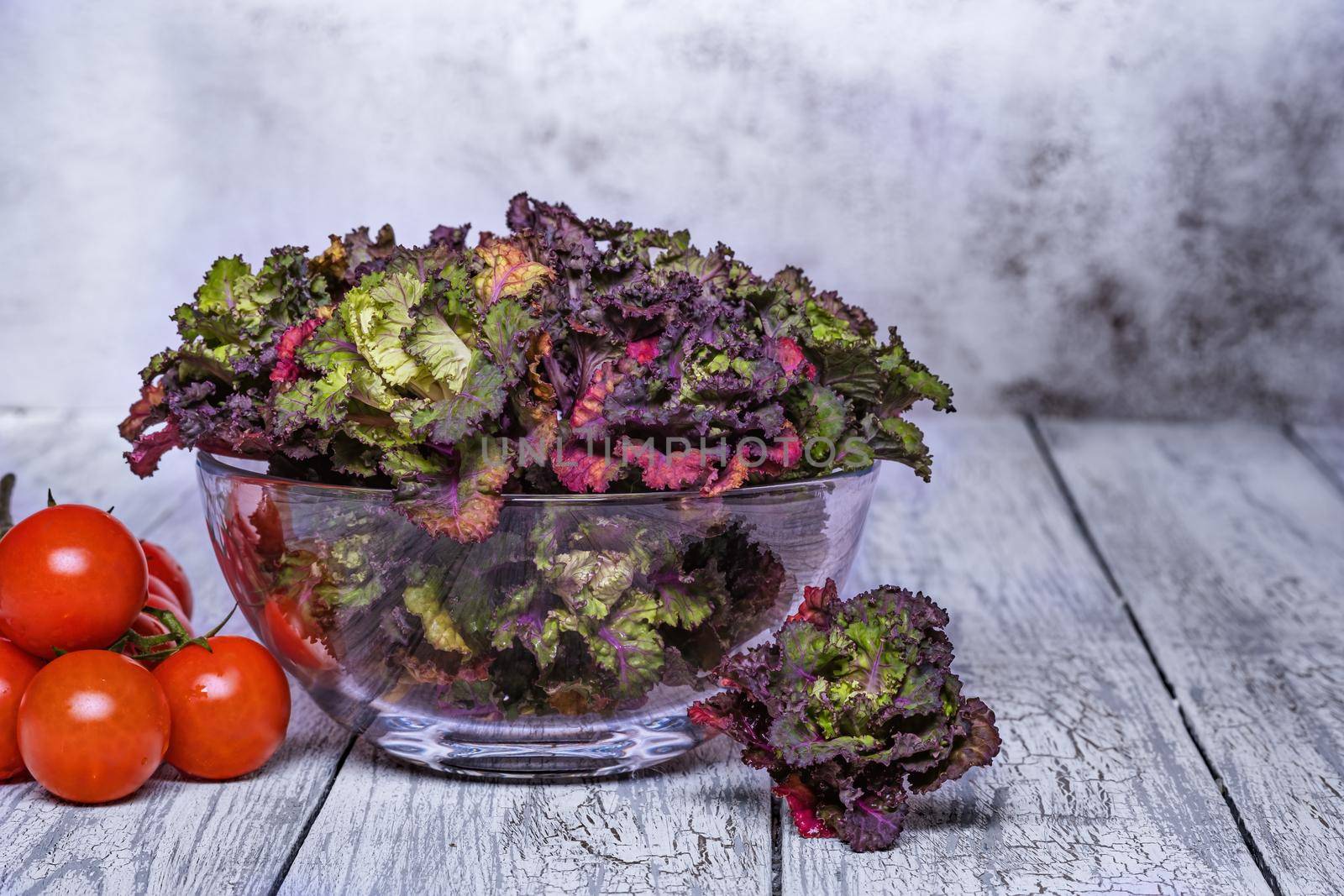 Fresh, healthy, colourfull flower sprouts on wooden background. by Fischeron