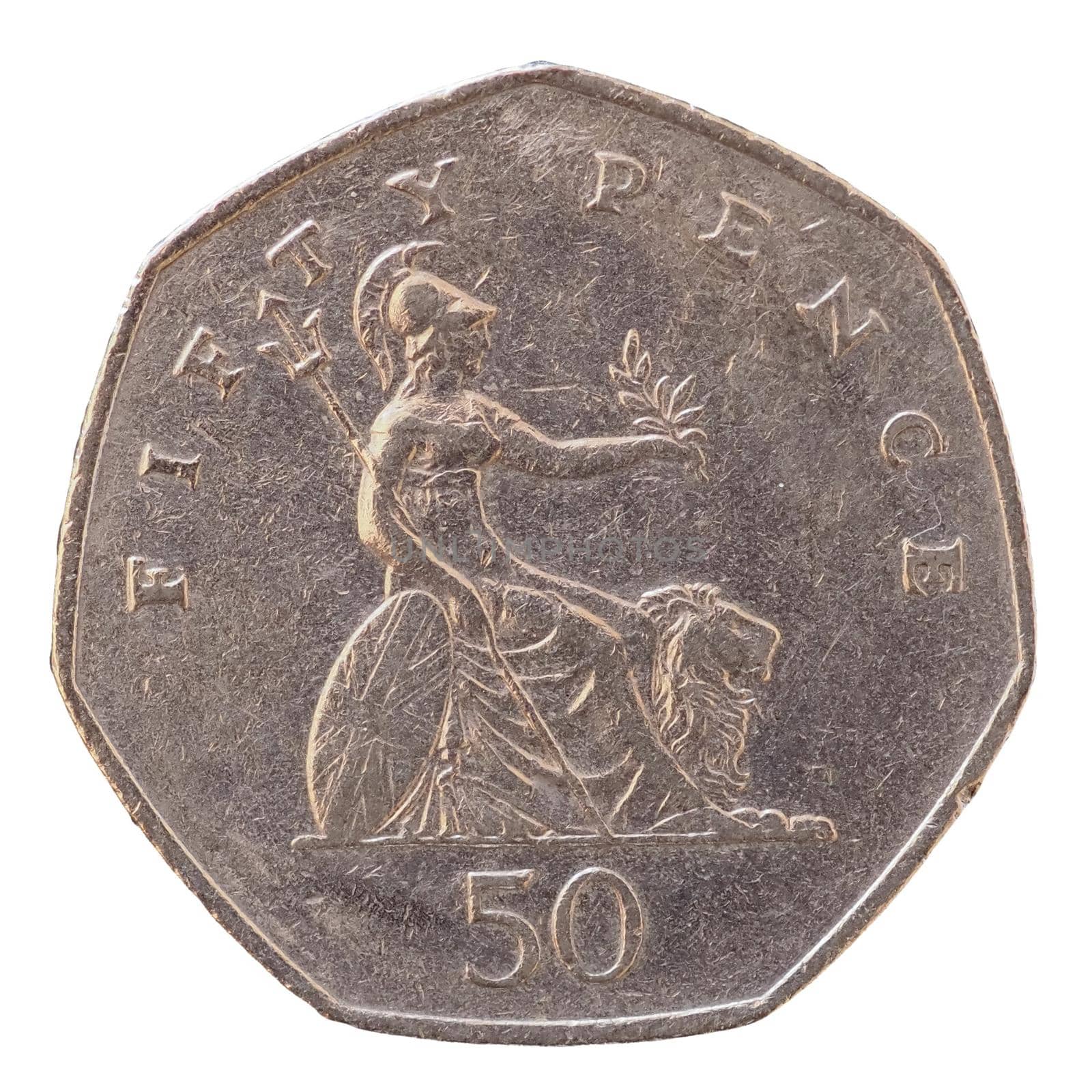 50 pence coin, United Kingdom by claudiodivizia