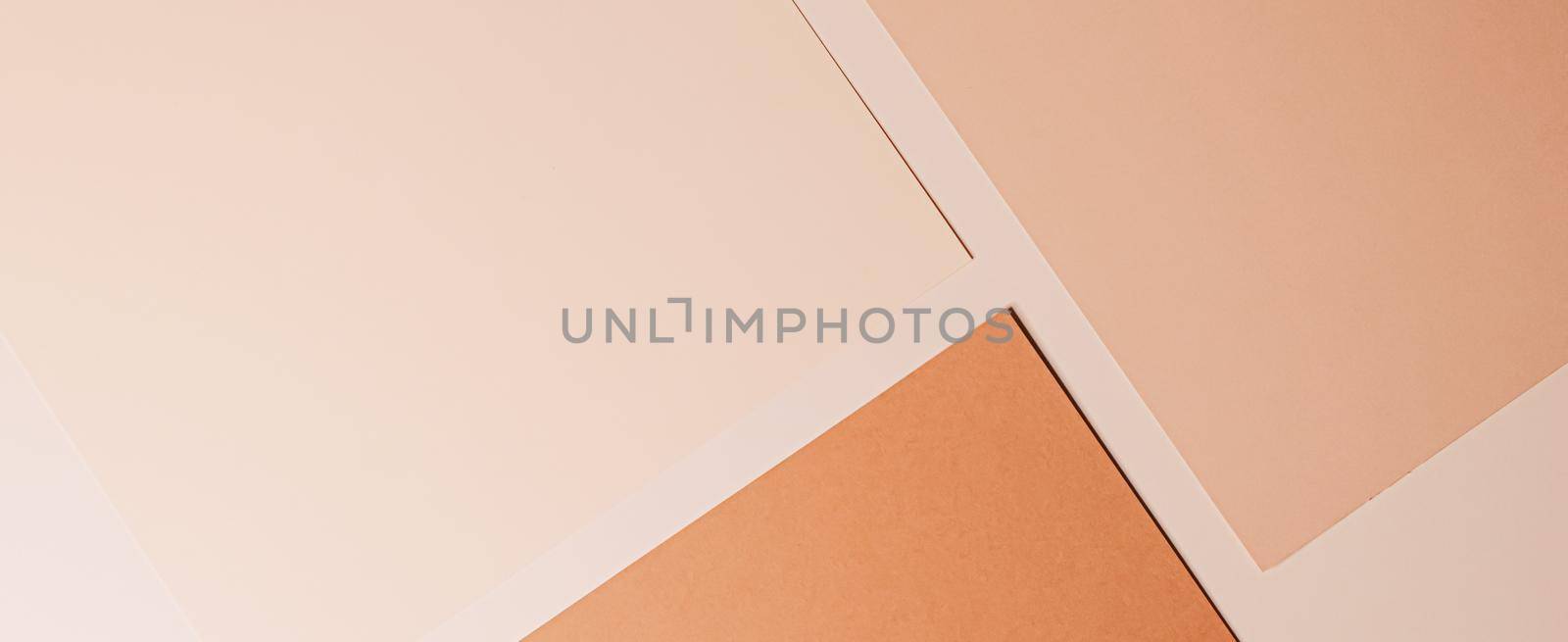 Beige and brown A4 papers as office stationery flatlay, luxury branding flat lay and brand identity design for mockup by Anneleven