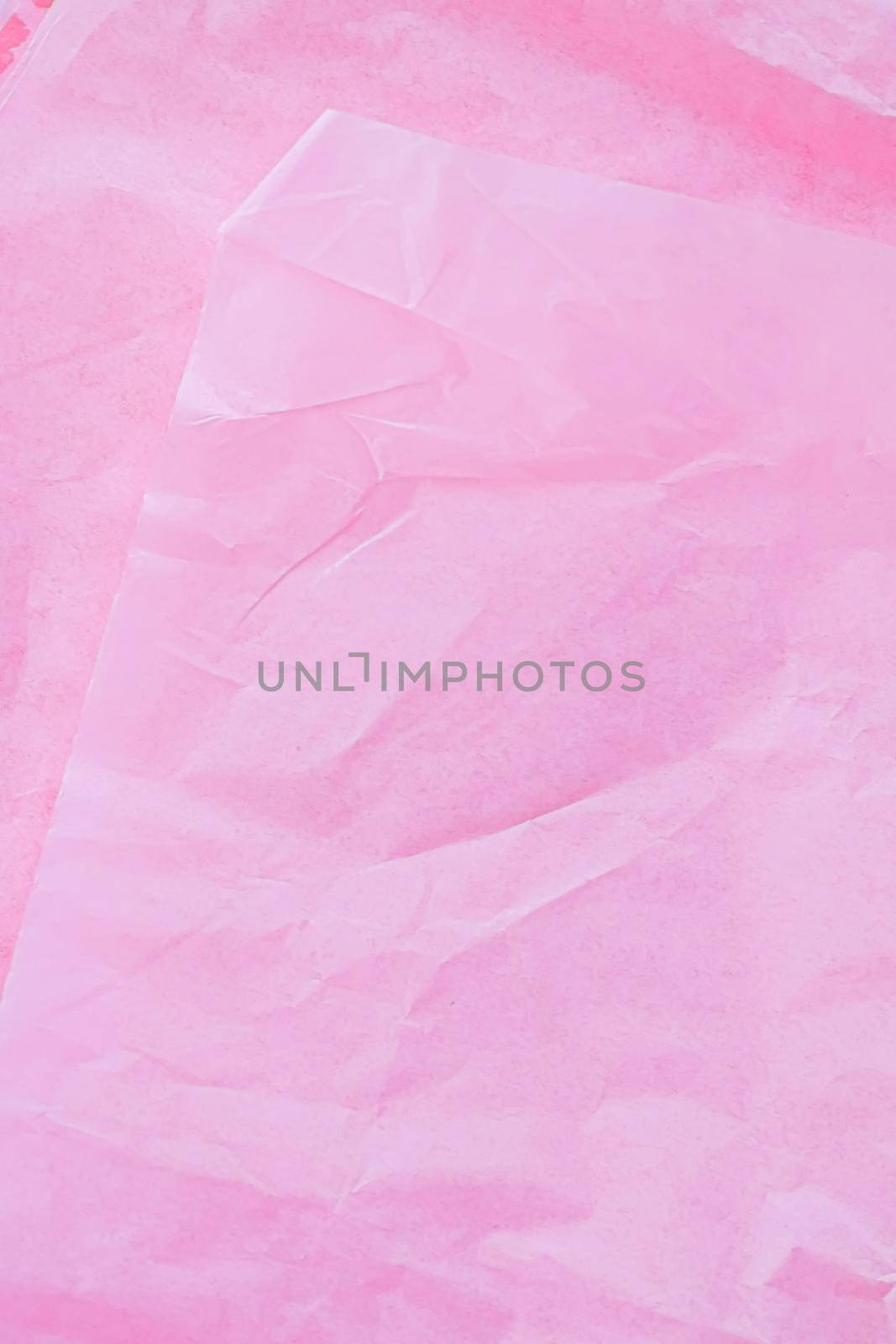 Pink tissue paper flatlay background, luxury branding flat lay and brand identity design for mockups