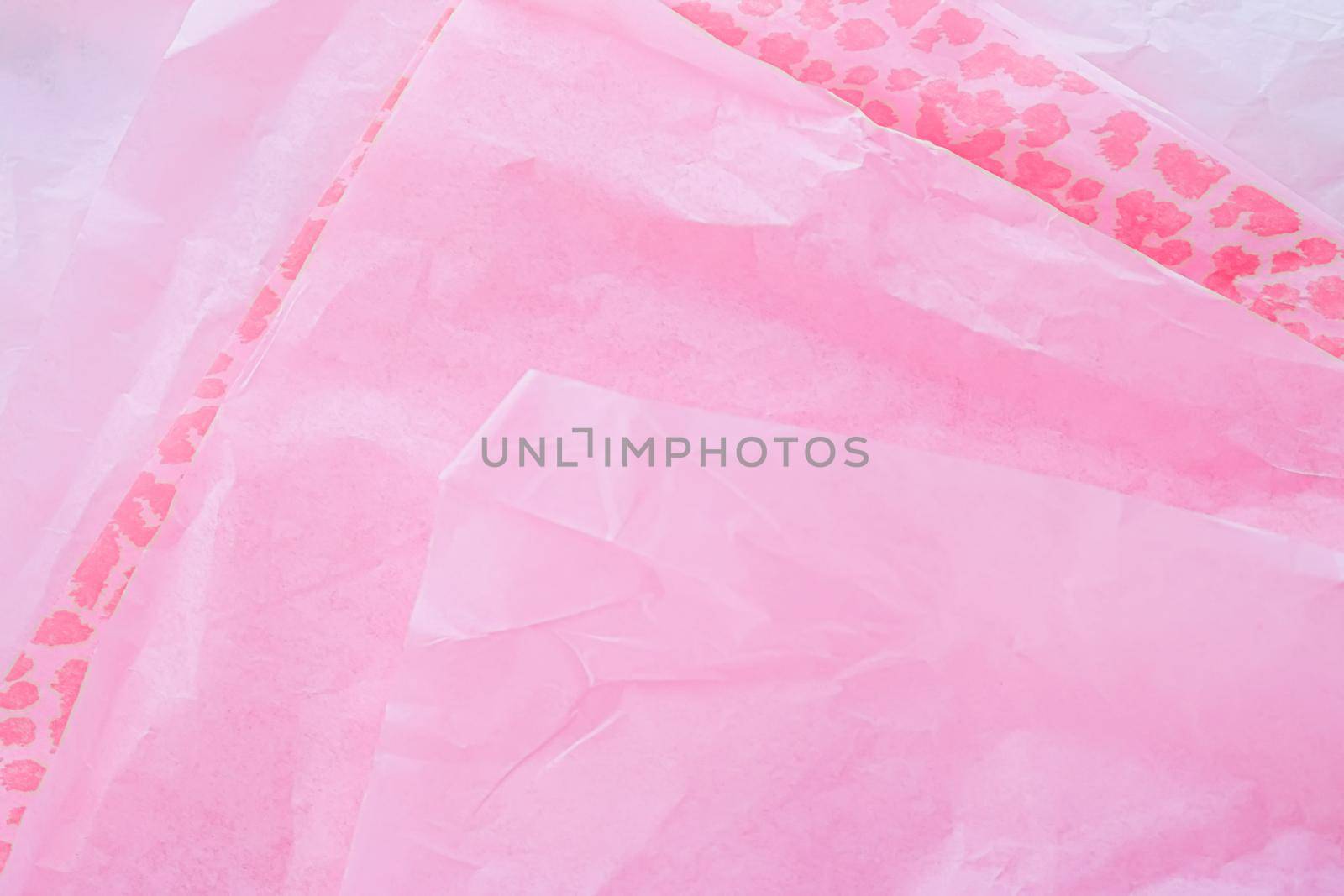 Pink tissue paper flatlay background, luxury branding flat lay and brand identity design for mockups