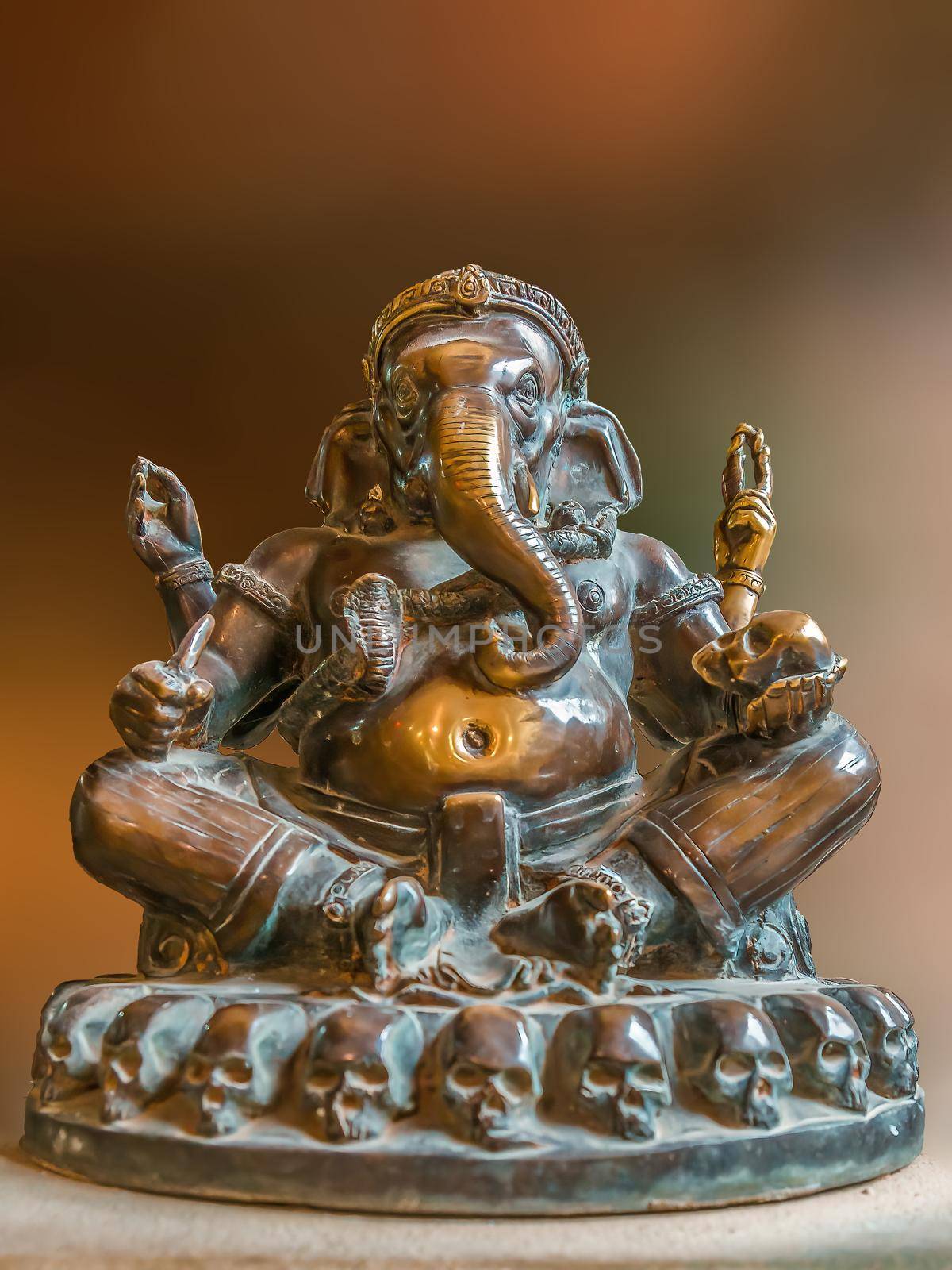 Sculpture of an Indian elephant in the Leipzig Zoo