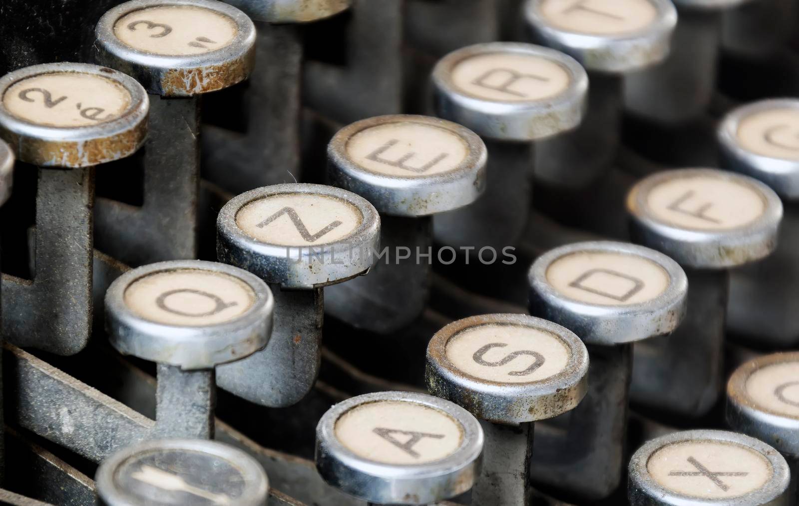 Keys of an old typewriter by rarrarorro