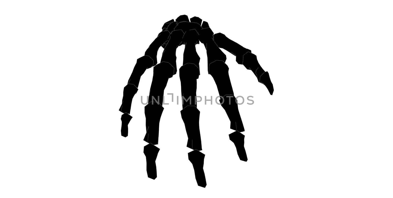 Front view of forearm in black and white isolated background by tabishere