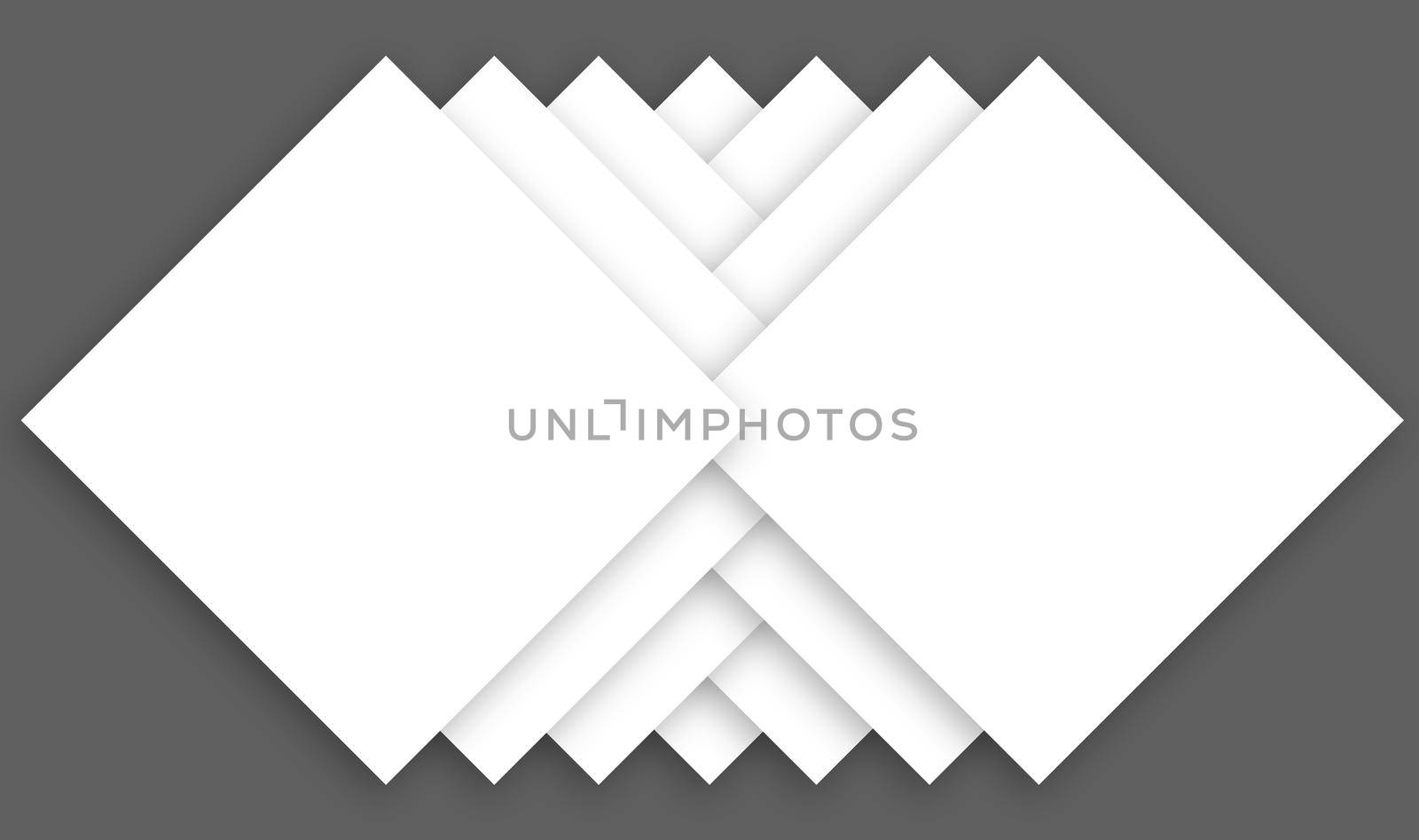 abstract concept design made of squares in center of the image creating design by overlapping on each other in gray isolated background with soft shadow, layers image ready to print for cards, invitation, design print by tabishere