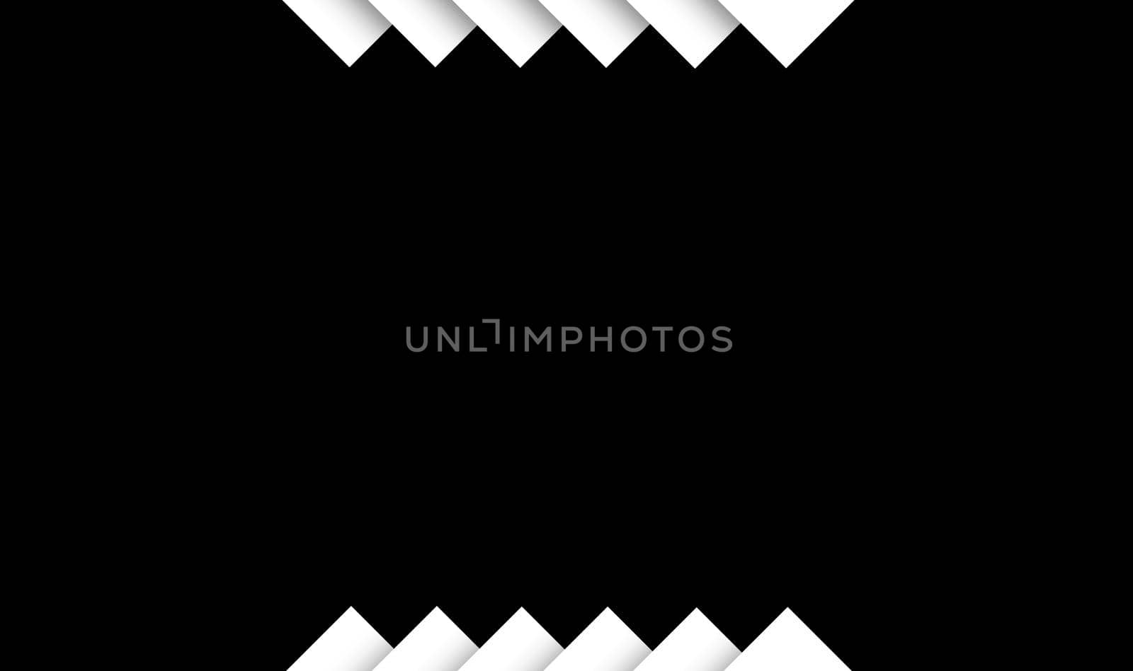 illustration of basic triangle overlapping on each other Creating centered frame, the scene made of geometrical shapes with a triangle in the black isolated background with soft shadow, layered image ready to print for cards, invitation, design print by tabishere