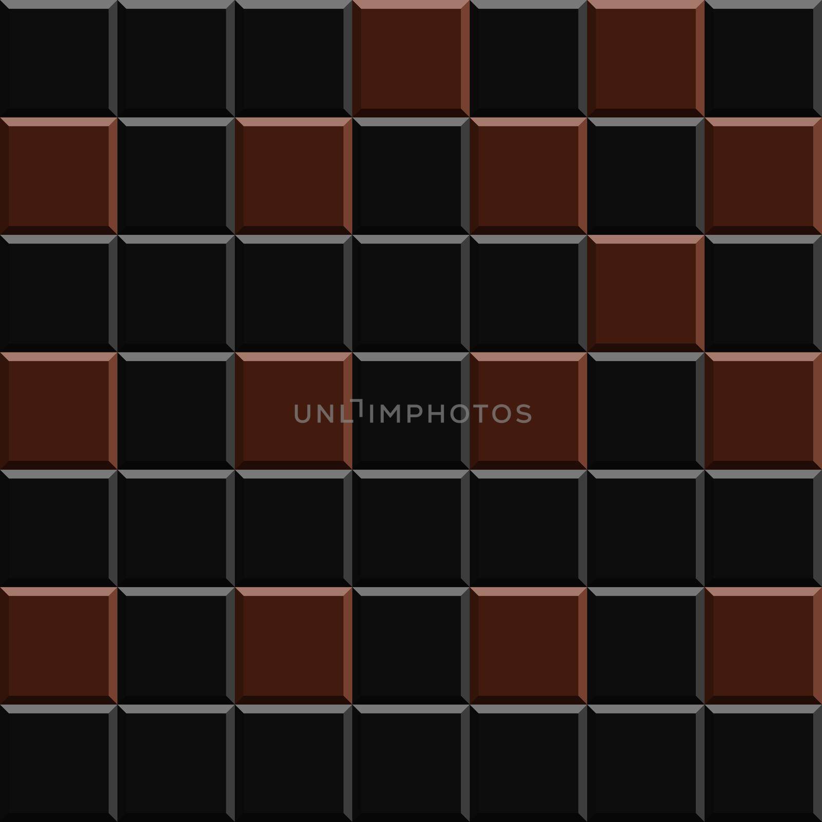 Black and red bricks pattern design solid sheet of wallpaper. Concept of home decor and interior designing