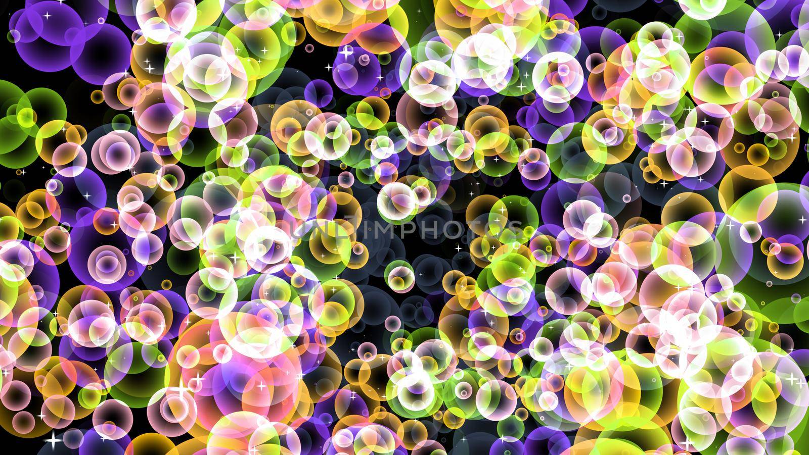 blur green blur with pink magenta and dark purple violet bubbles floating by Darkfox