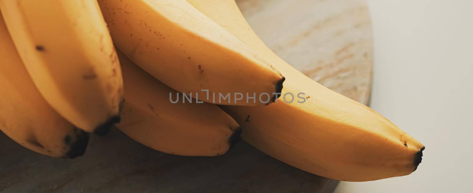 Fresh ripe bananas as healthy food, organic fruits and diet by Anneleven