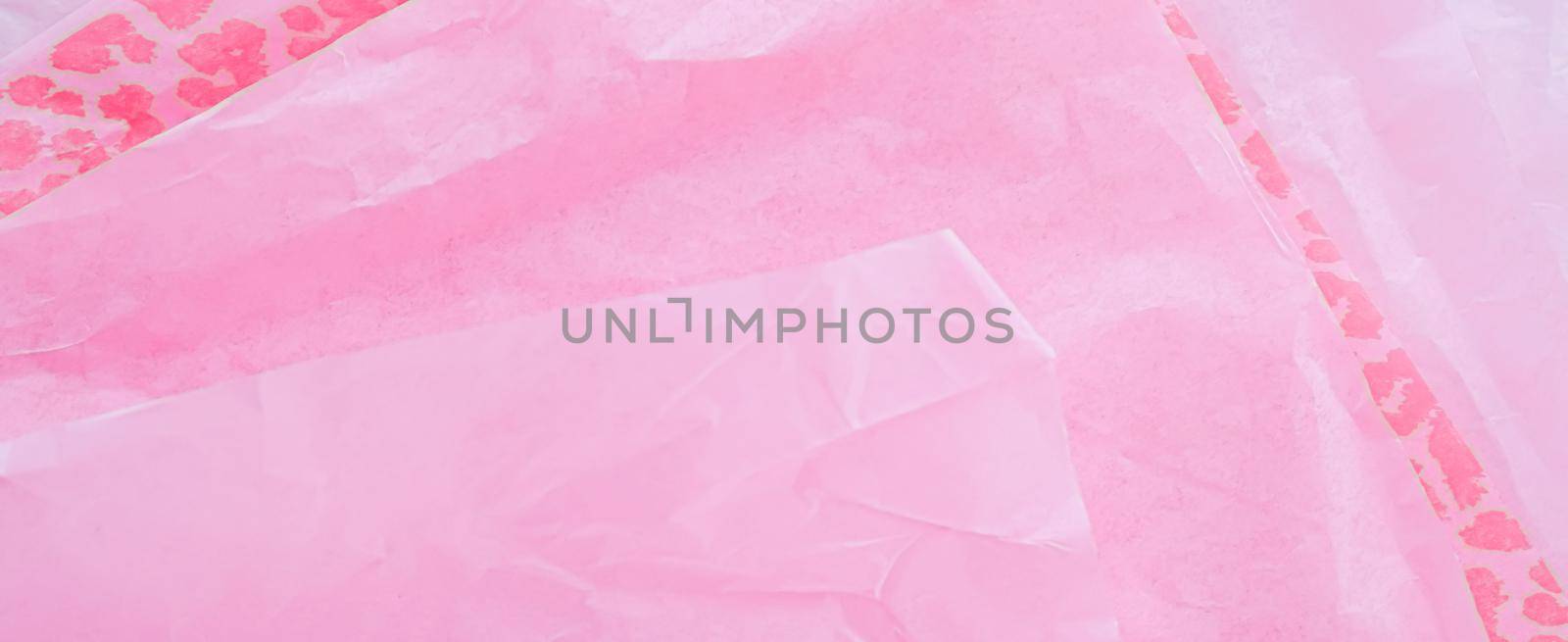 Pink tissue paper flatlay background, luxury branding flat lay and brand identity design for mockup by Anneleven