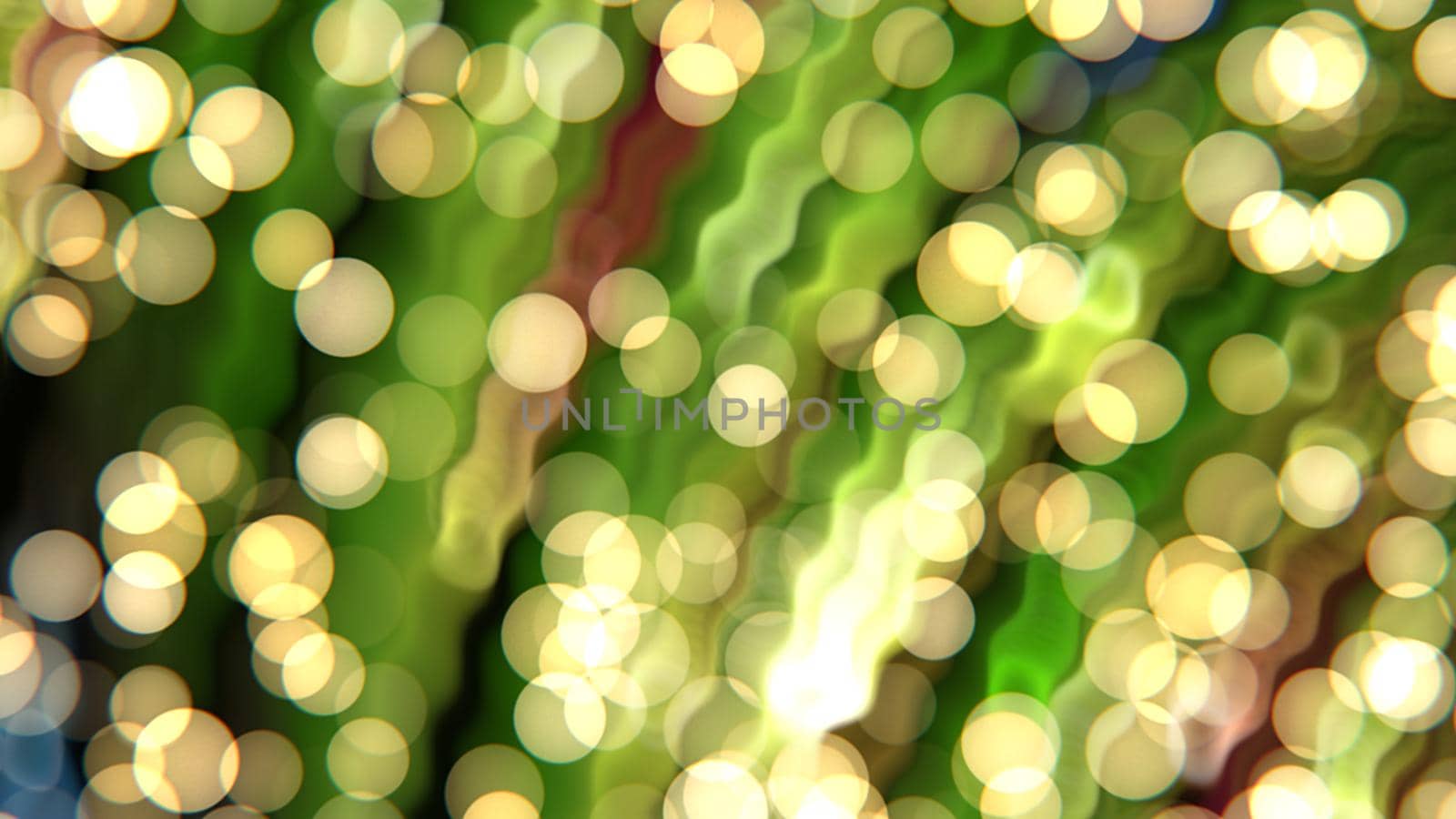 Abstract textured green background with yellow bokeh. Design, art