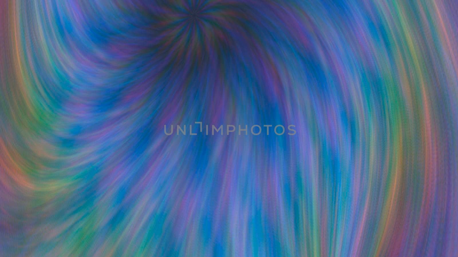 Abstract blue gradient blurred background with rainbow highlights. Design, art
